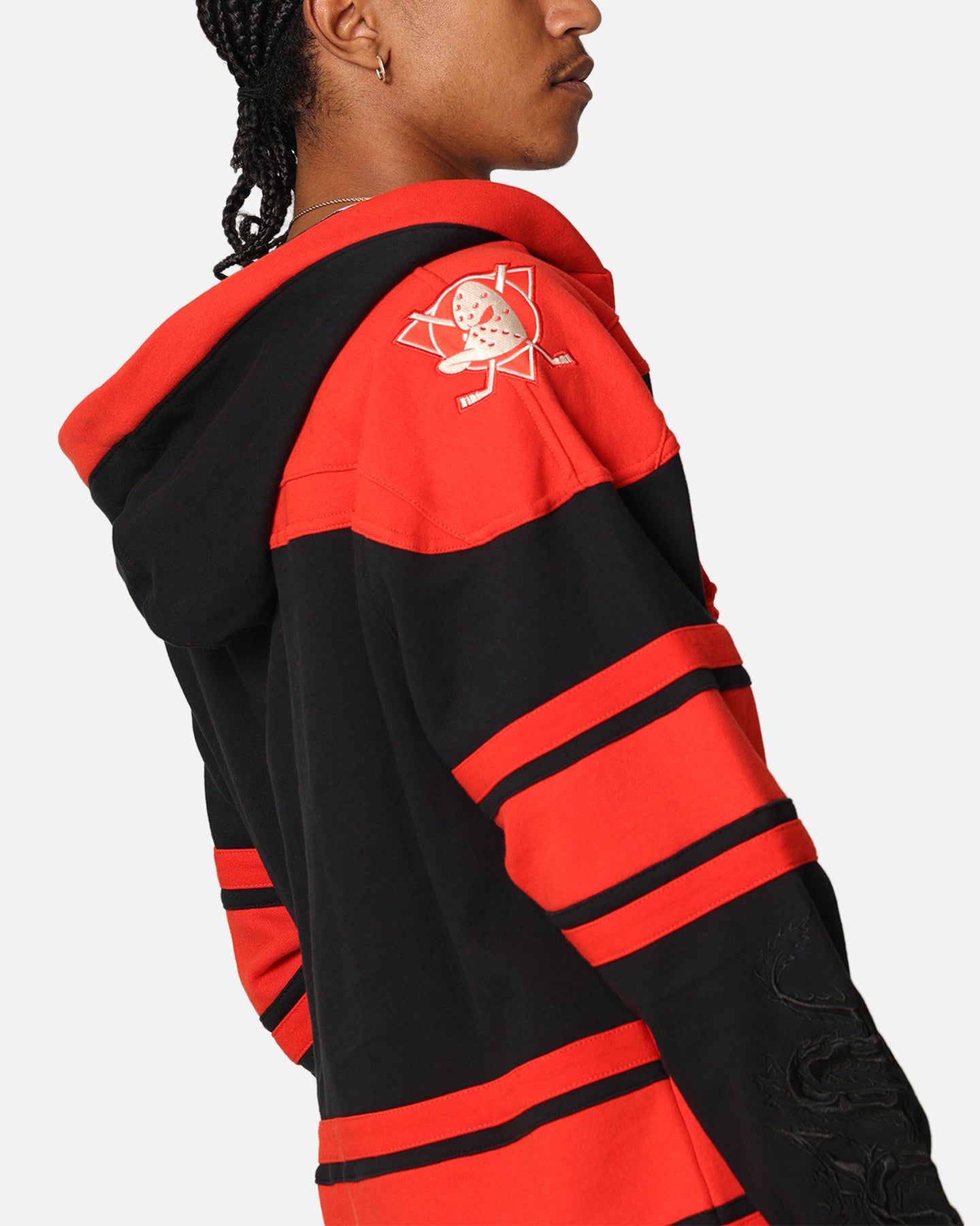 47 Brand Anaheim Ducks 'Year Of The Dragon' Lacer Hoodie - Jet Black NHL Hockey Fan Gear for Men & Women - Perfect for Game Day, Casual Wear & Winter Outfits