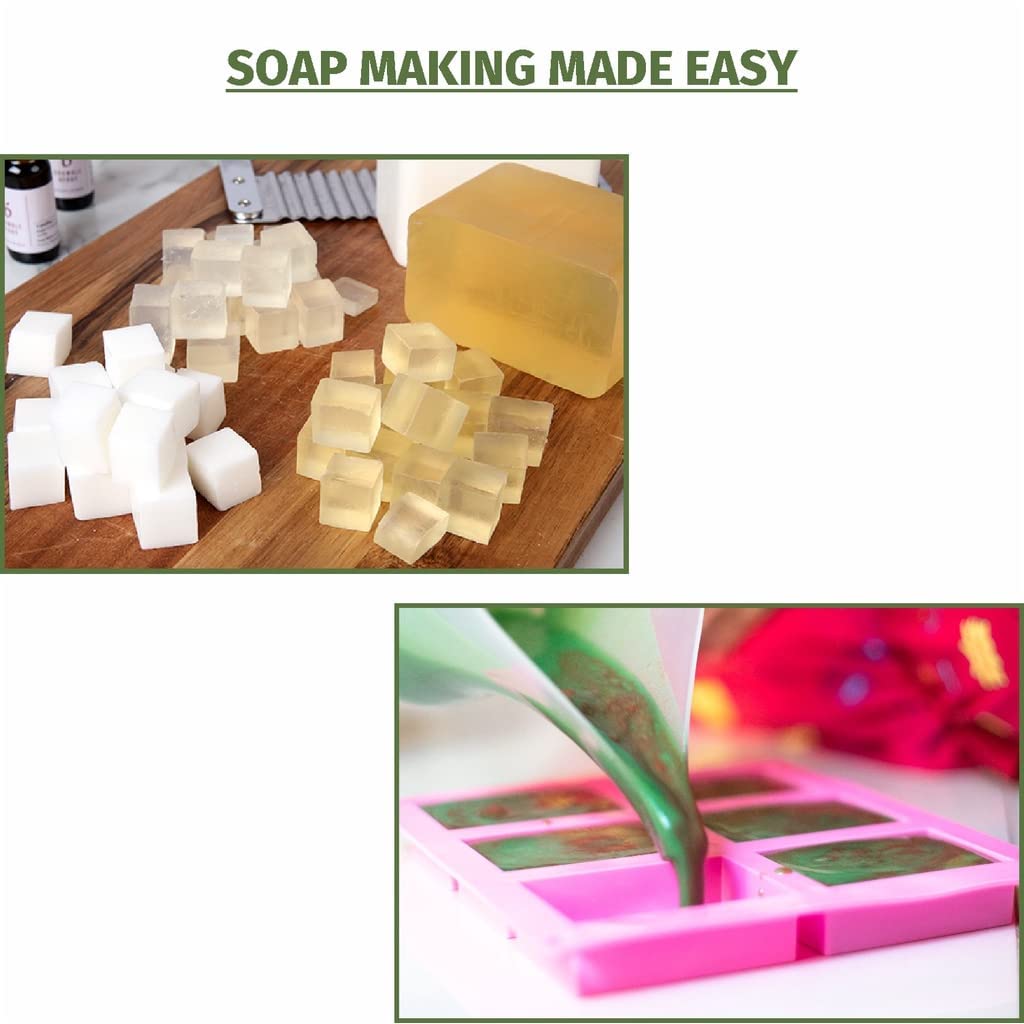 100% Natural Goat Milk Melt and Pour Soap Base - SLS Free, SLES Free, Paraben Free - 1kg for DIY Soap Making, Handcrafted Cosmetics, and Homemade Skincare Products