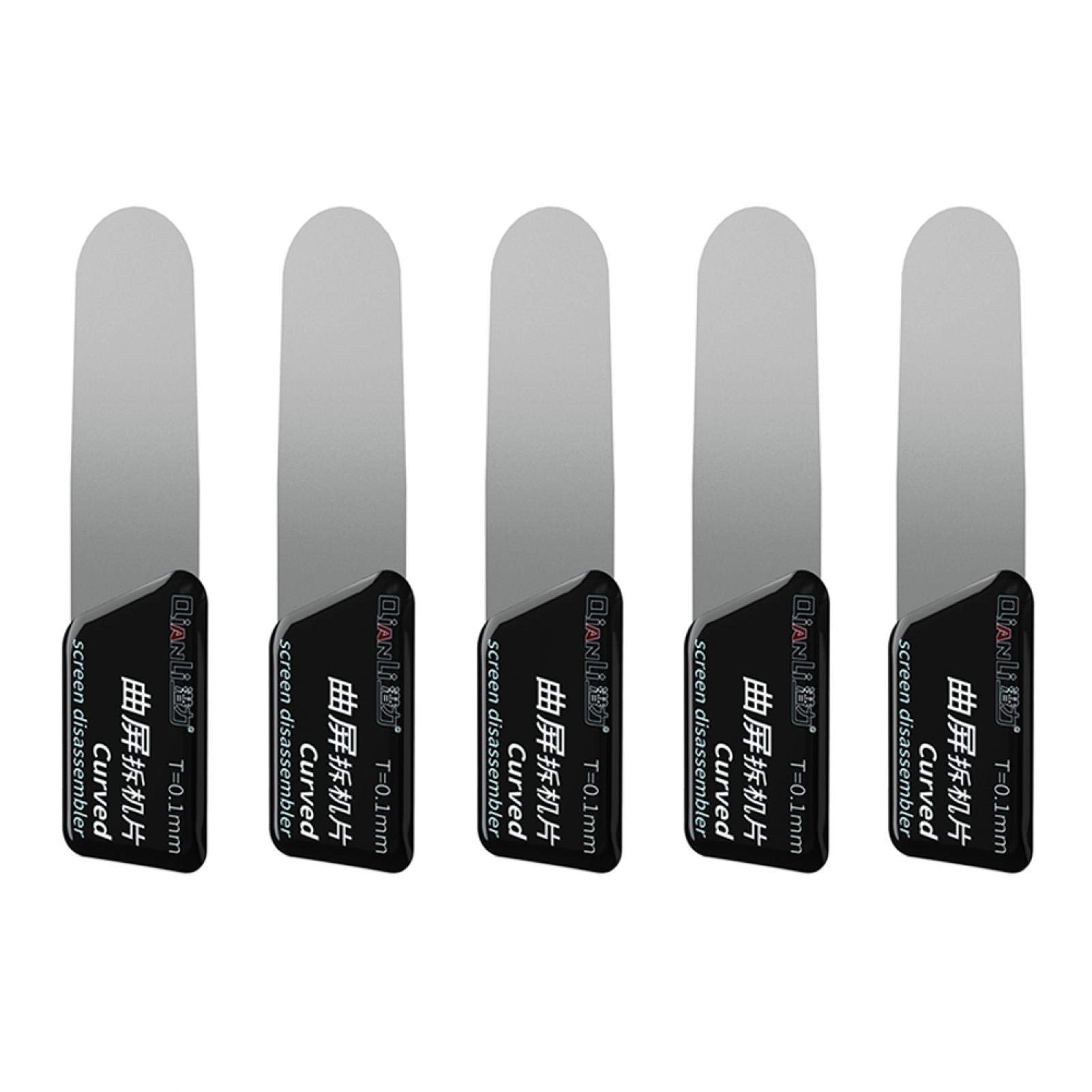 5Pcs Professional LCD Screen Disassembler Pry Tools Kit for iPhone Samsung Phone Repair - 122 x 34mm Curved Electronics Opening Tools (Perfect for Mobile Phone LCD Replacement & Electronics Repair)