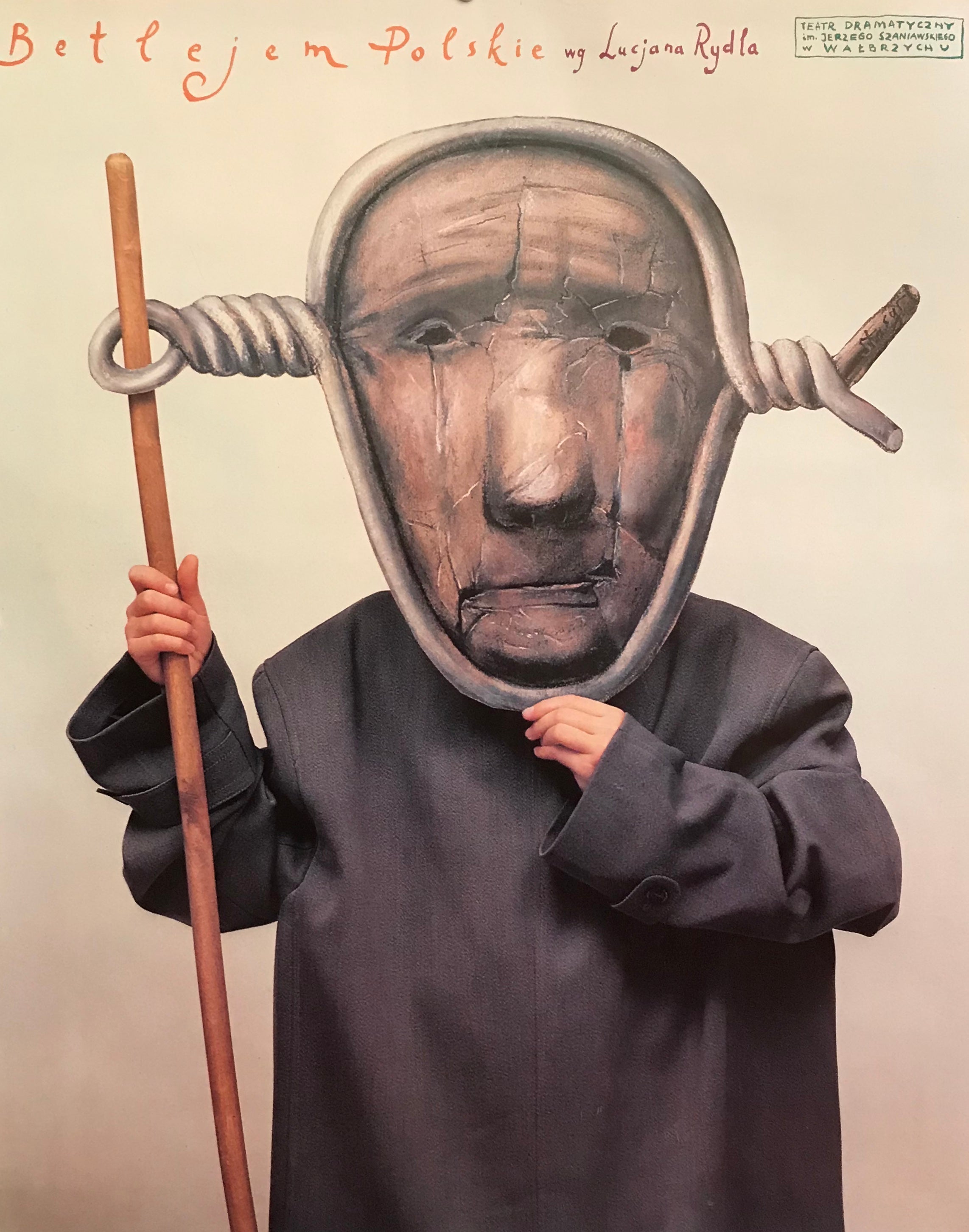 1988 Original Polish Poster - International Puppet Theater Festival in Bielsko Biala by Eidrigevicius | Vintage Collectible Art for Theater Lovers & Home Decor