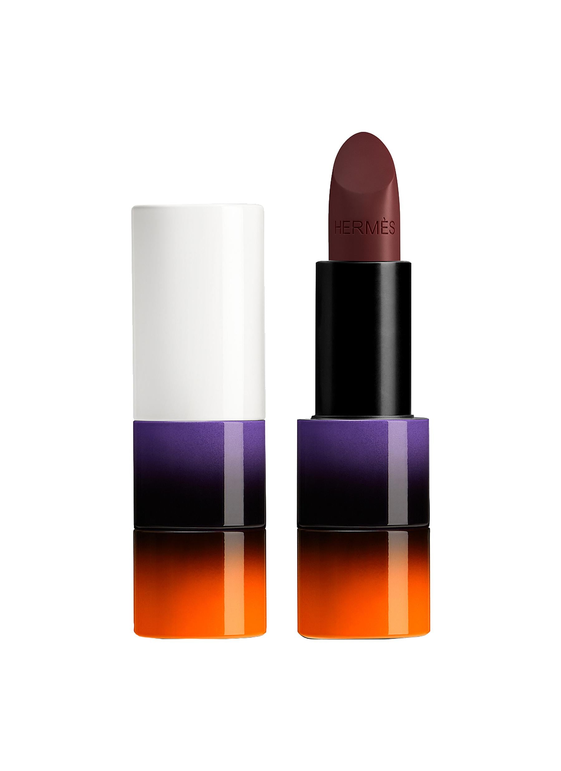 HERMÈS Lipstick 84 Brillant Rouge Abysse - Hydrating Matte Lipstick with Long-Lasting Color, Luxury Makeup for Everyday Wear & Special Occasions