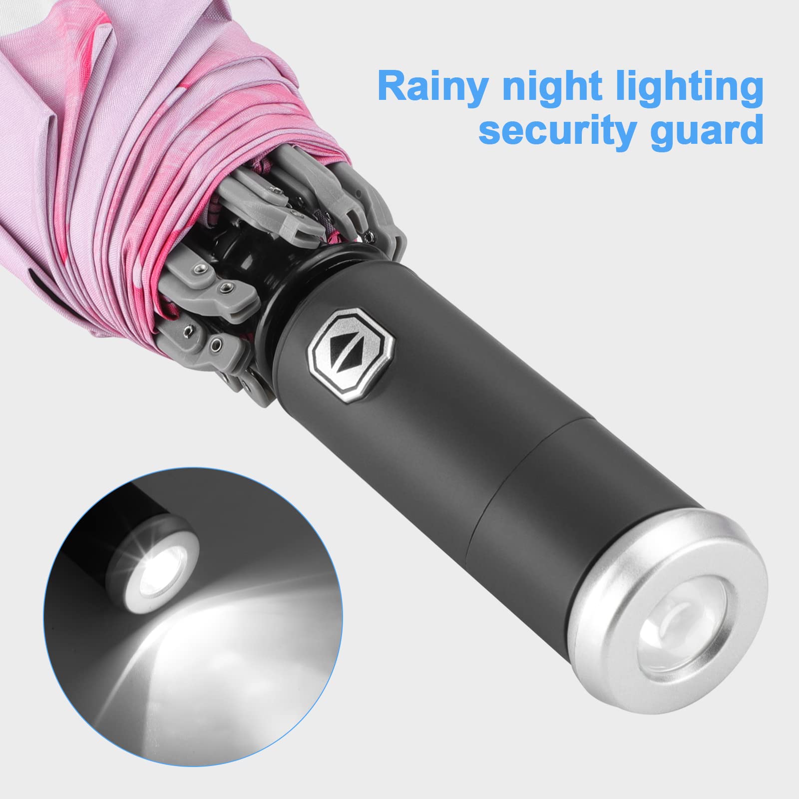 Windproof Travel Umbrella - Auto Open/Close Compact Rain Umbrella with Strong Metal Frame, Waterproof & Durable for Men Women - Perfect for Commuting, Business Trips & Outdoor Adventures