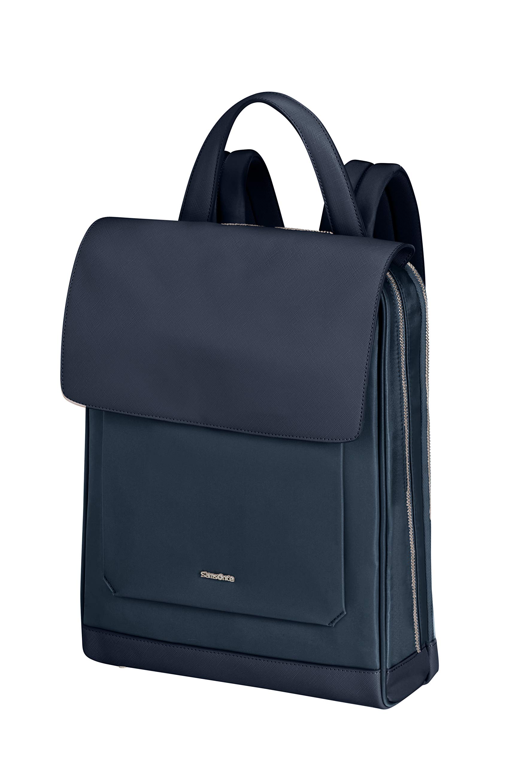 Samsonite Women's Laptop Backpack 14.1 Inch - Water-Resistant Travel & Work Bag with Flap Closure, Midnight Blue (36.5cm-11.5L) - Perfect for Business Trips, College & Daily Commute