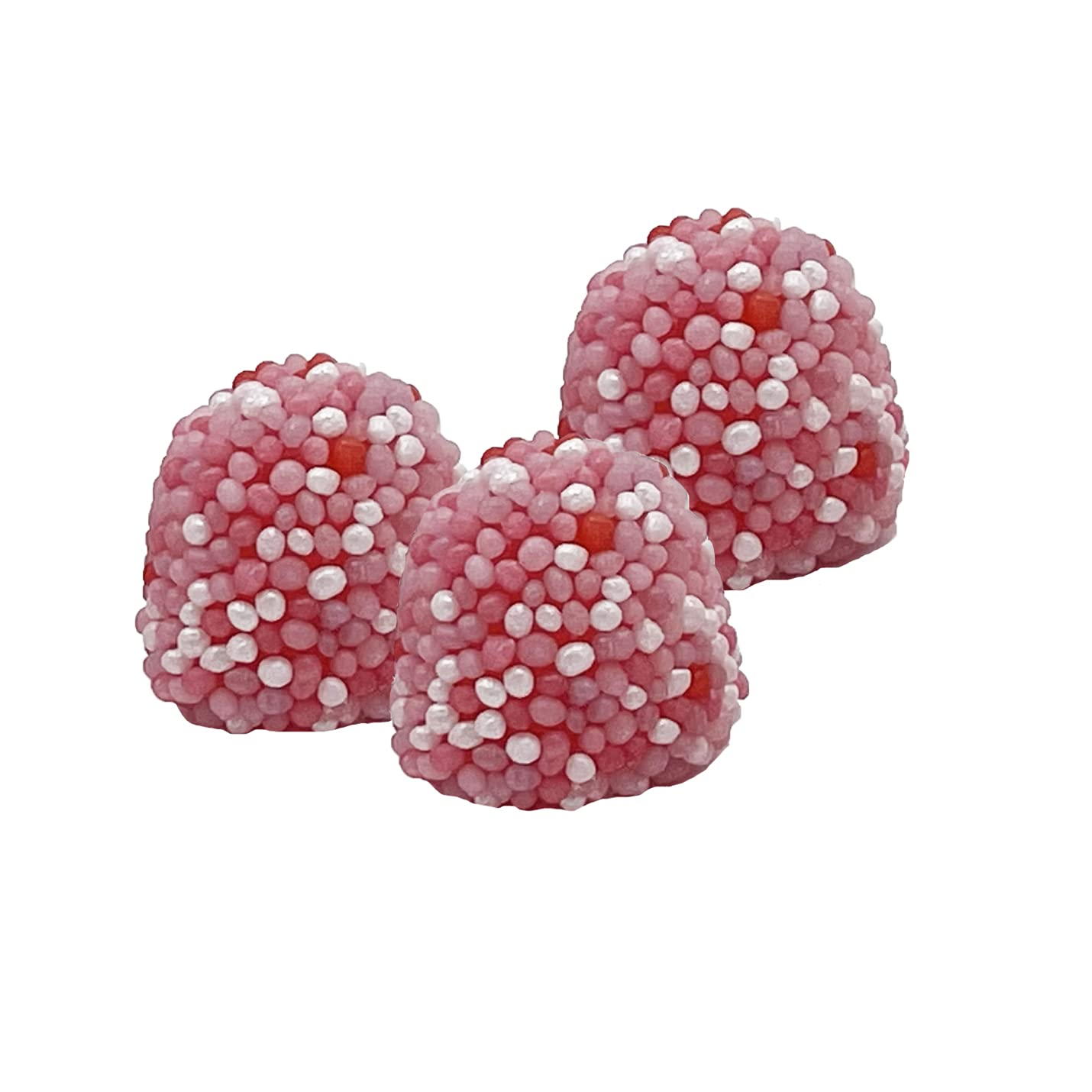 Fruidles Pink Berry Gummy Candy - Nonpareils Coated Sour Gummies, 8oz (Half Pound) - Perfect for Birthday Parties, Movie Nights & Sweet Treats