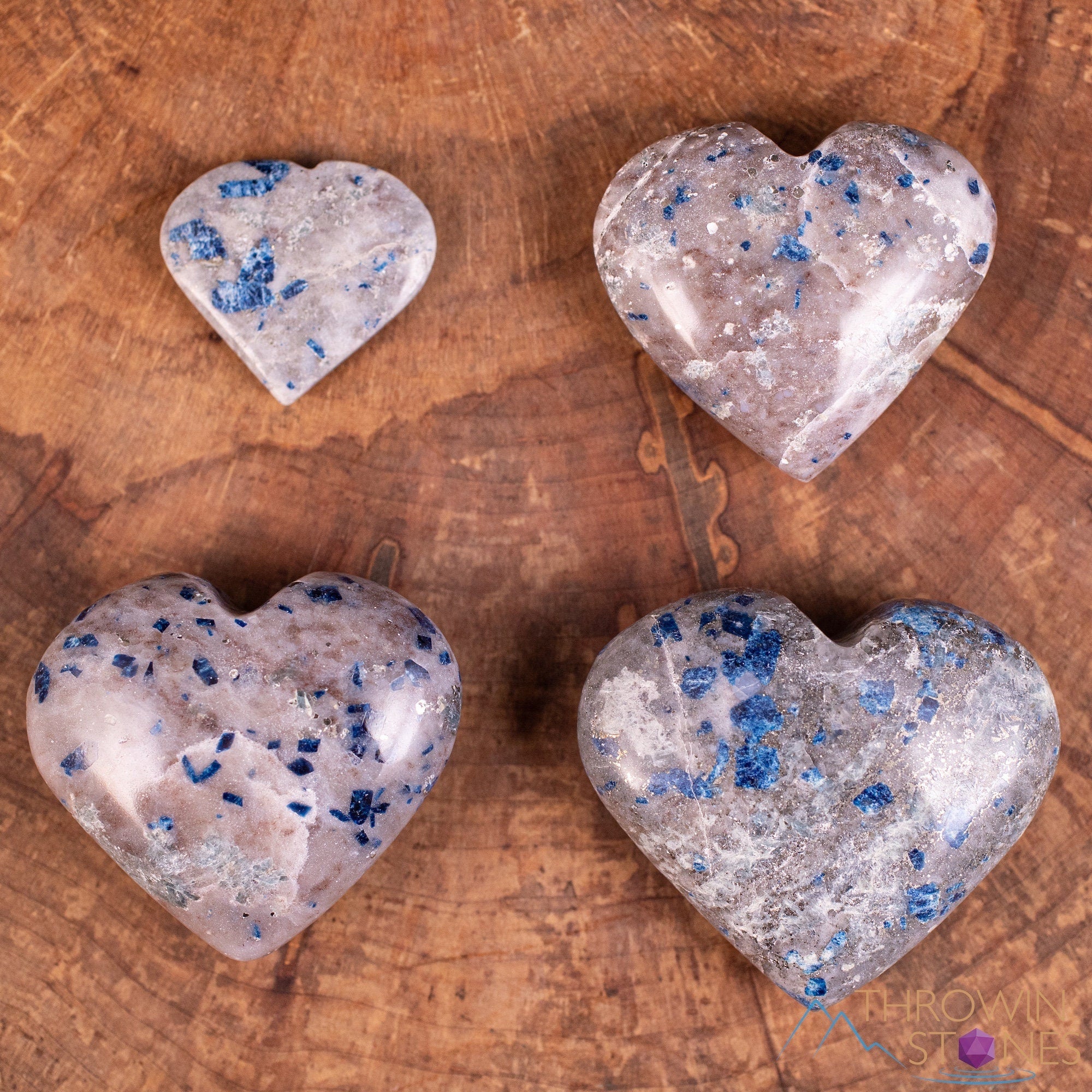 LAZULITE Crystal Heart - Natural Healing Stone for Self Care, Mom Gift & Home Decor (E1826) | Perfect for Meditation, Relaxation & Positive Energy