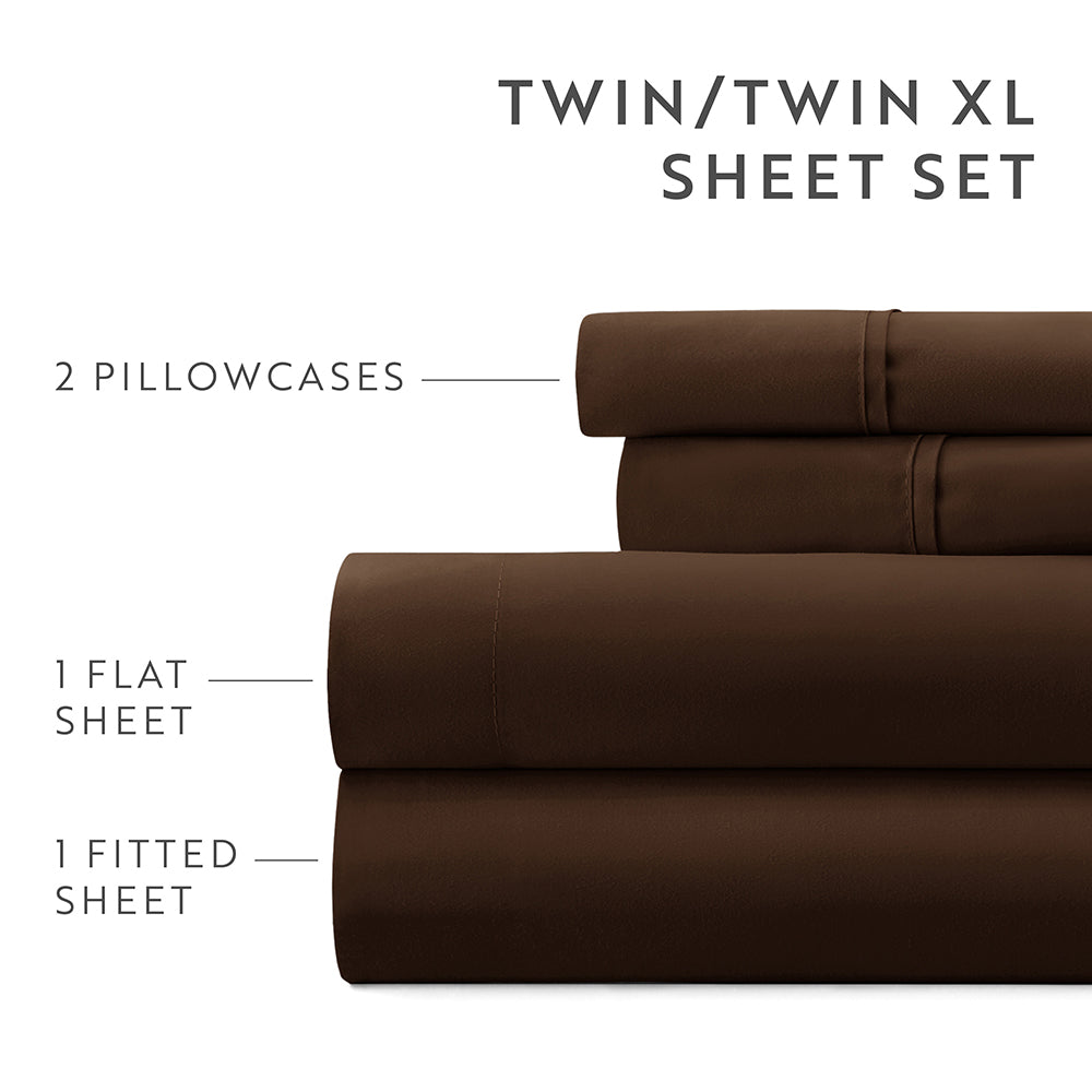 6-Piece Luxury Bed Sheet Set - Soft & Breathable Cotton - Perfect for Master Bedroom, Guest Room & Dorm - 12 Days of Deals