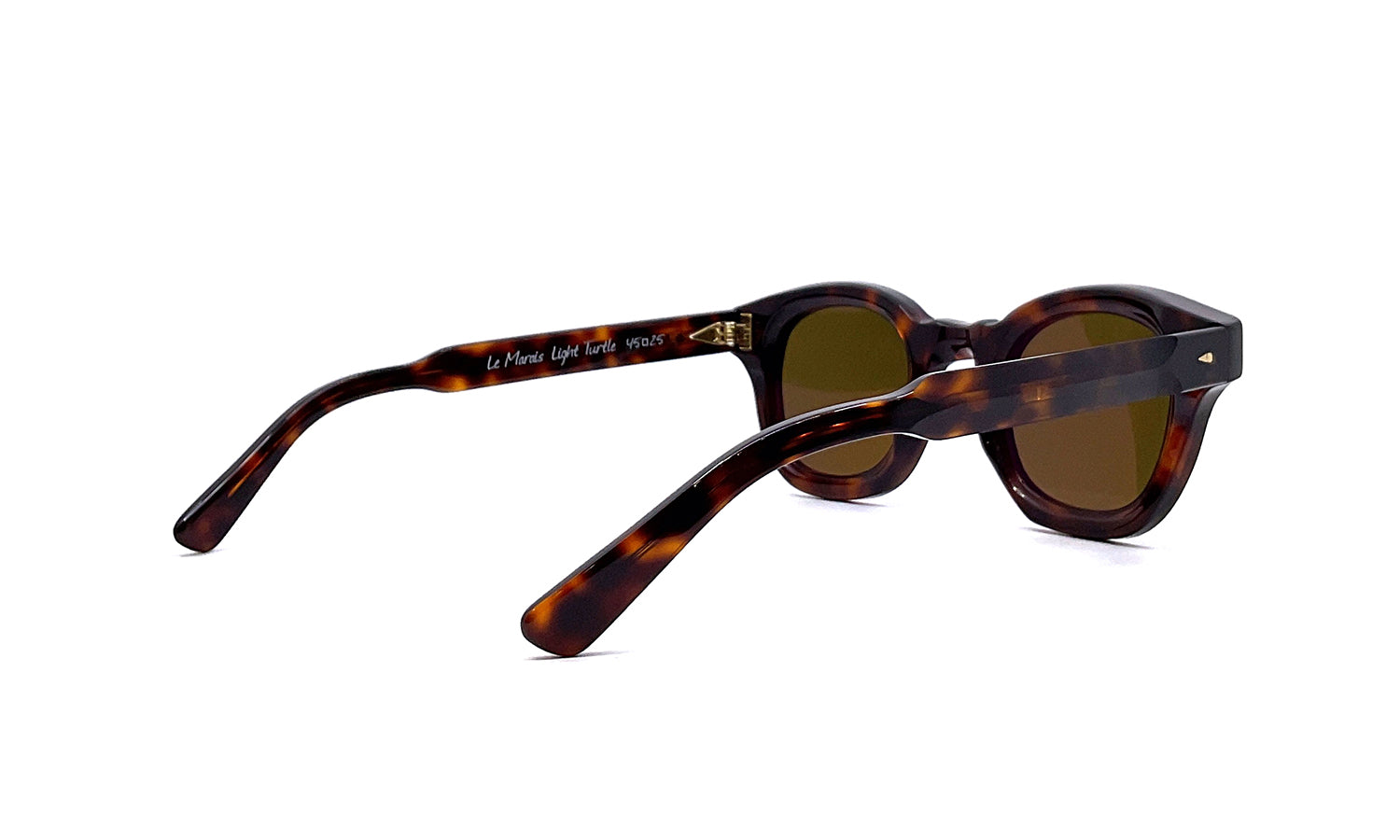 Ahlem Le Marais Light Turtle Sunglasses - UV Protection Polarized Lenses for Women & Men - Perfect for Driving, Beach, and Outdoor Activities