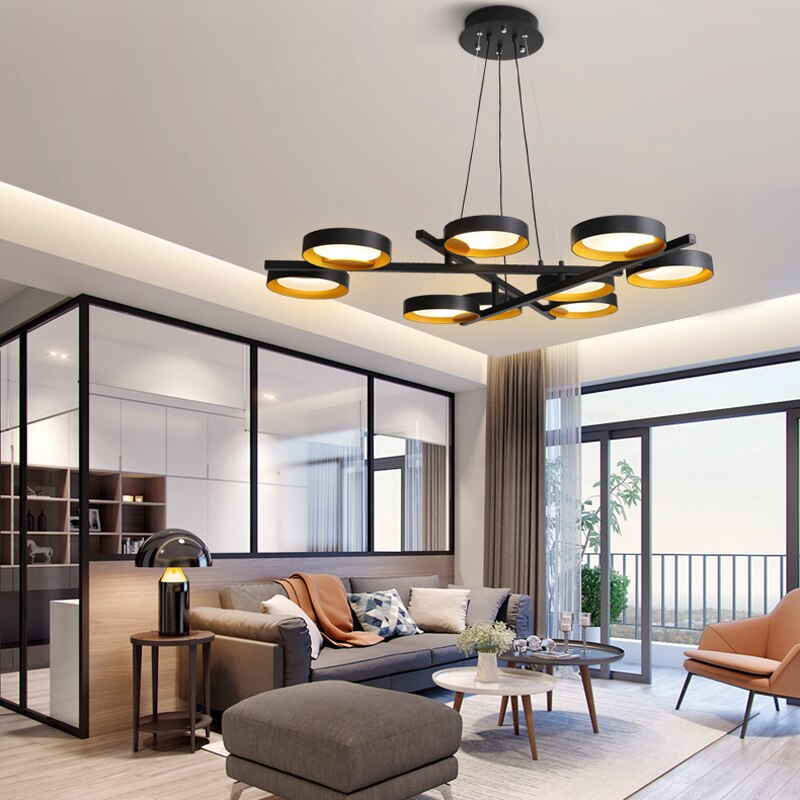Elegant Crystal Chandelier Rings - Stylish Ceiling Lighting Fixture for Dining Room, Bedroom, and Living Room Decor
