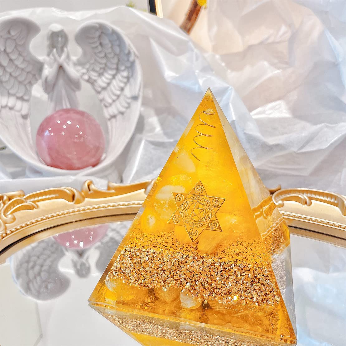 Voyyphixa 3-Piece Silicone Pyramid Molds for Resin Casting - DIY Epoxy Resin Molds for Orgonite Jewelry, Paperweights & Home Decor - Perfect for Crafting, Gift Making & Spiritual Healing Projects