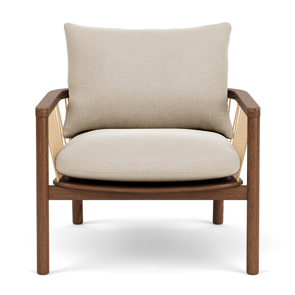Enzo Fabric Armchair - Modern Upholstered Accent Chair for Living Room, Bedroom & Office - Comfortable Lounge Chair with Sturdy Wooden Legs - Perfect for Relaxing, Reading & Decorating