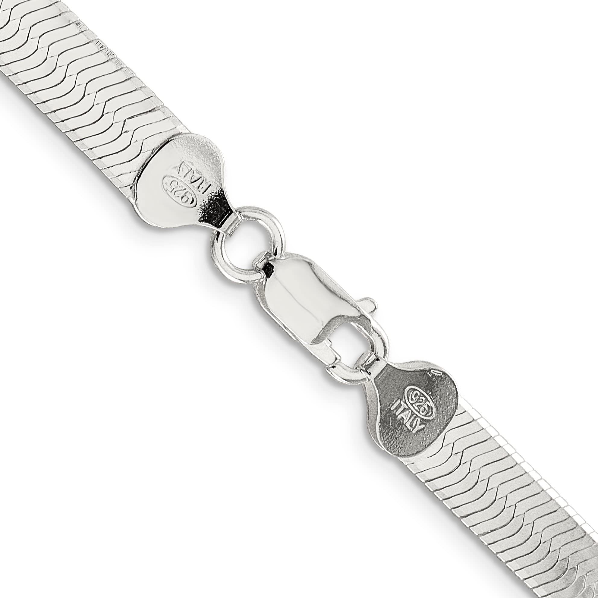 24 Inch Sterling Silver Herringbone Chain Necklace for Women - Perfect for Layering, Gift Giving & Everyday Wear