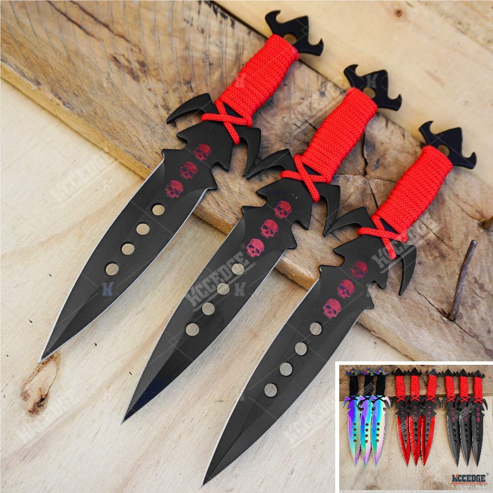 KCCEDGE Premium Tactical Survival Knife Set - 7.5