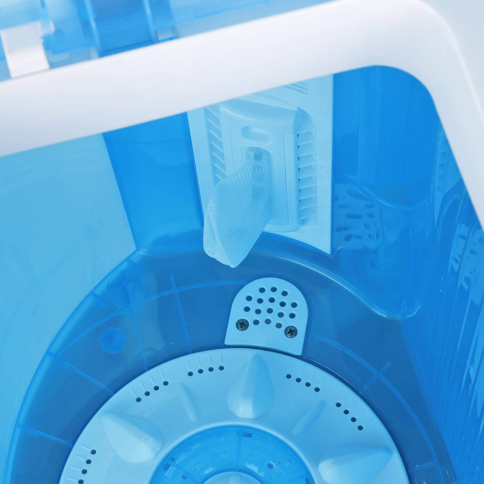 ZenStyle Portable Twin Tub Washing Machine - 9.9 LB Capacity Compact Top Load Washer & Spinner with 6.57 FT Inlet Hose - Perfect for Apartments, RVs, Camping & Small Spaces