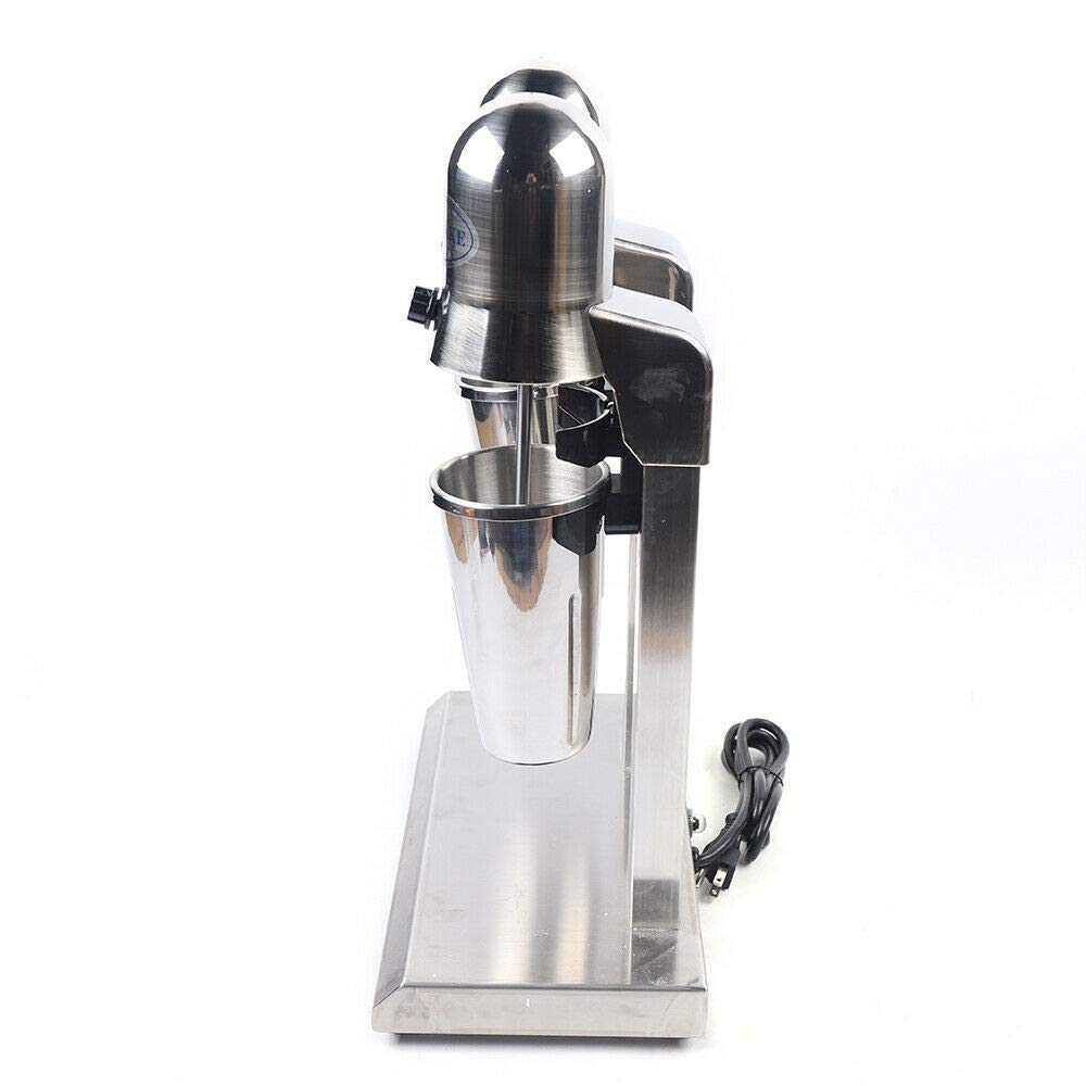 Commercial 560W 110V Double Head Stand Mixer - 10000/14000 RPM Electric Milkshake & Smoothie Blender, Stainless Steel Drink Mixer Machine with Two Speed Adjustable for Shakes, Malt, Smoothies - Perfect for Restaurants, Cafes, and Commercial Kitchens