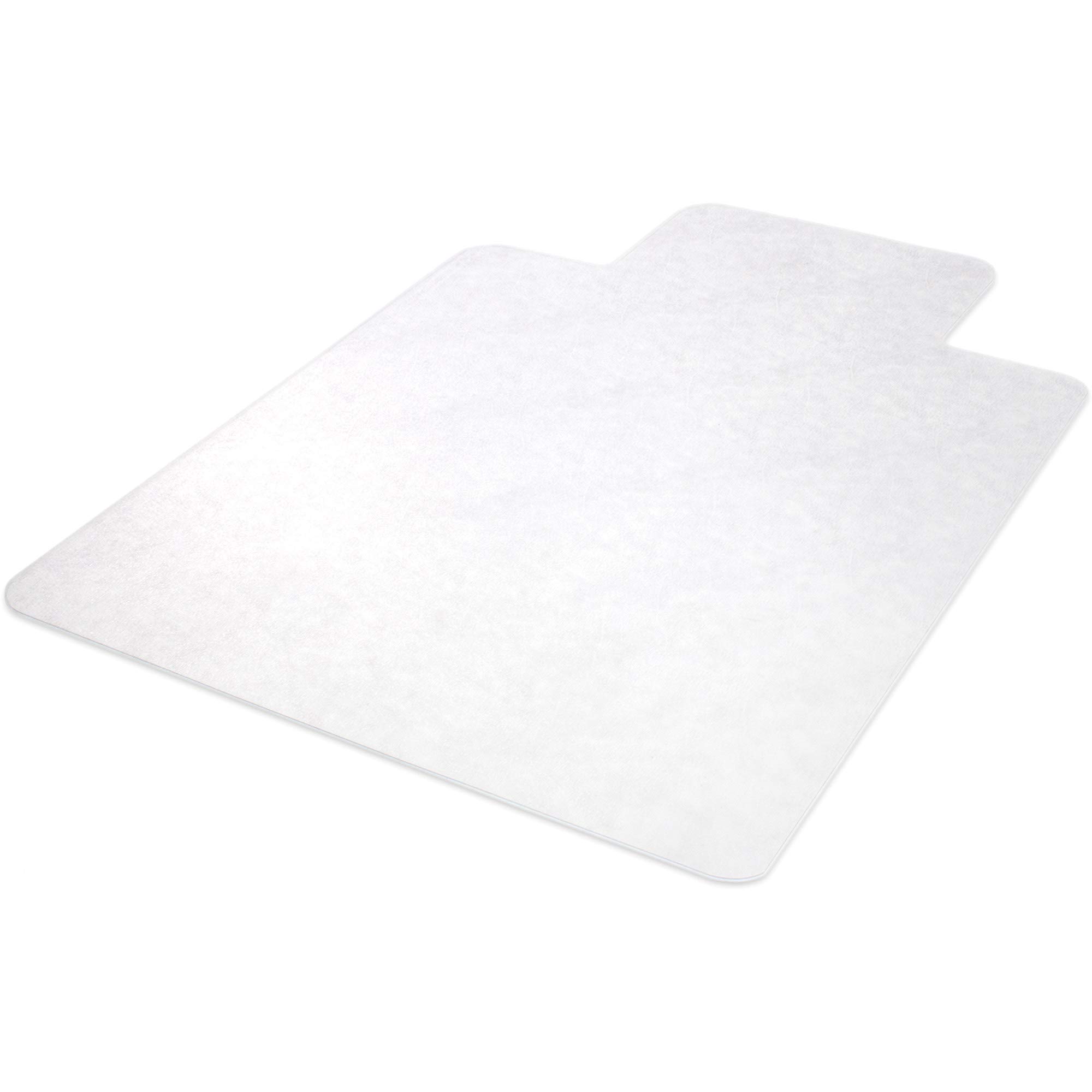 Lorell LLR69168 Clear Hard Floor Wide Lip Vinyl Chairmat - 1 Each - Protects Hardwood & Tile Floors from Office Chair Damage - Perfect for Home Office, Study Room & Workspace