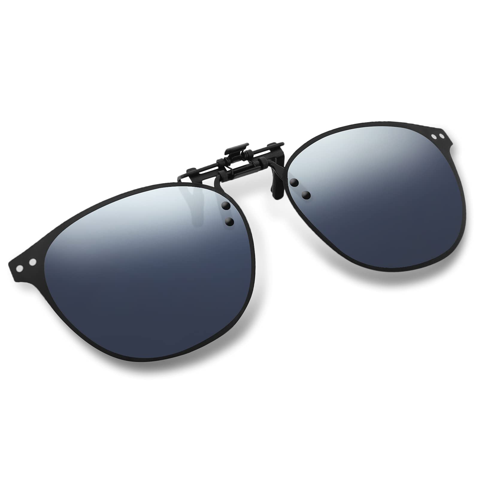 ARCAMOY Polarized Clip-On Sunglasses for Men & Women – Anti-Glare, UV Protection, Flip-Up Design – Perfect for Driving, Outdoor Sports & Everyday Wear Over Prescription Glasses