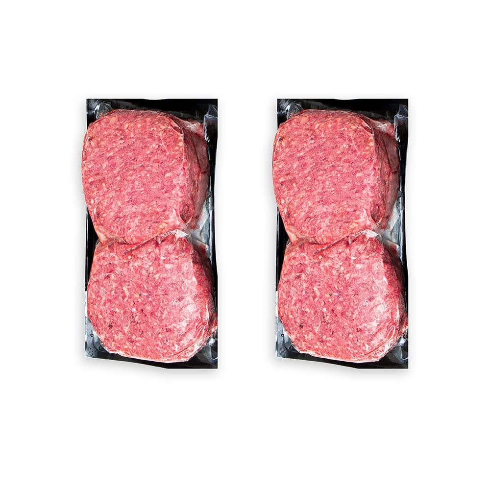 Premium Nebraska Star Beef 1/2 lb Angus Ground Beef Patties - 16 Pack (8 lbs Total) | Grass-Fed, All-Natural Burgers for Grilling, BBQs & Family Cookouts