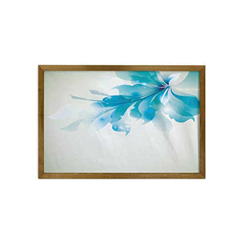 Pale Blue and White