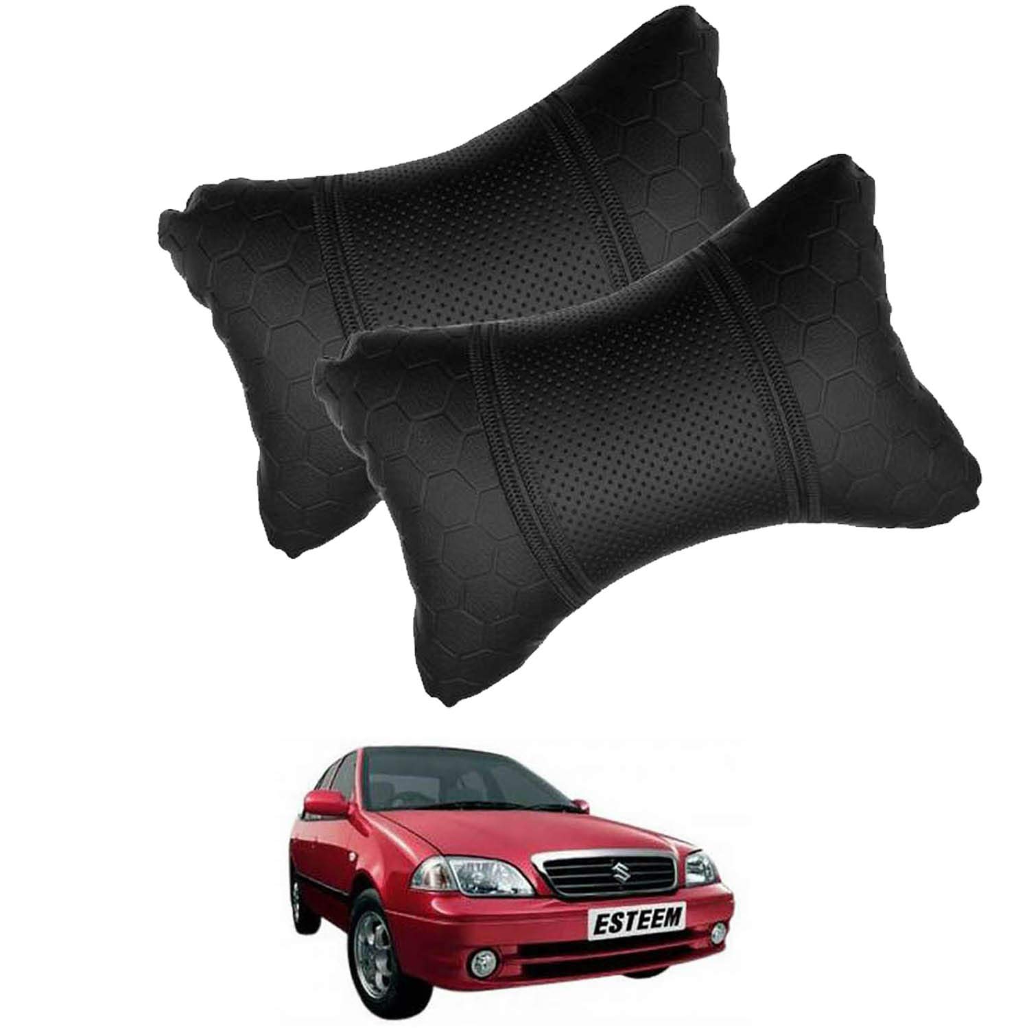Premium Beige Car Neck Pillow - Ergonomic Memory Foam Support for Travel & Commuting - Comfortable Designer Neck Rest for Cars, Office & Airplane Use