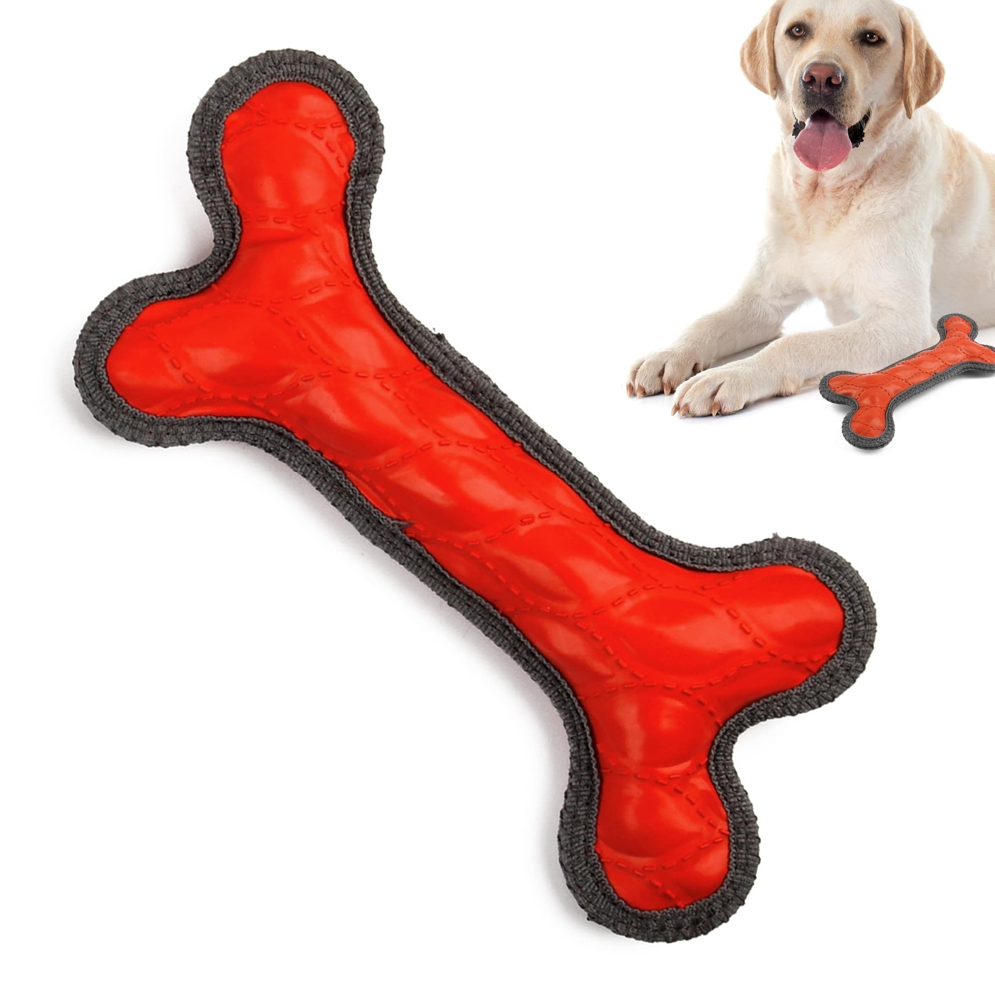 SuperChewy Tough Floating Dog Water Toy - Durable Natural Rubber Fetch Toy for Swimming & Training | Pool, Lake & Beach Fun for Puppies & Non-Aggressive Chewers | Perfect Outdoor Water Play Toy for Dogs