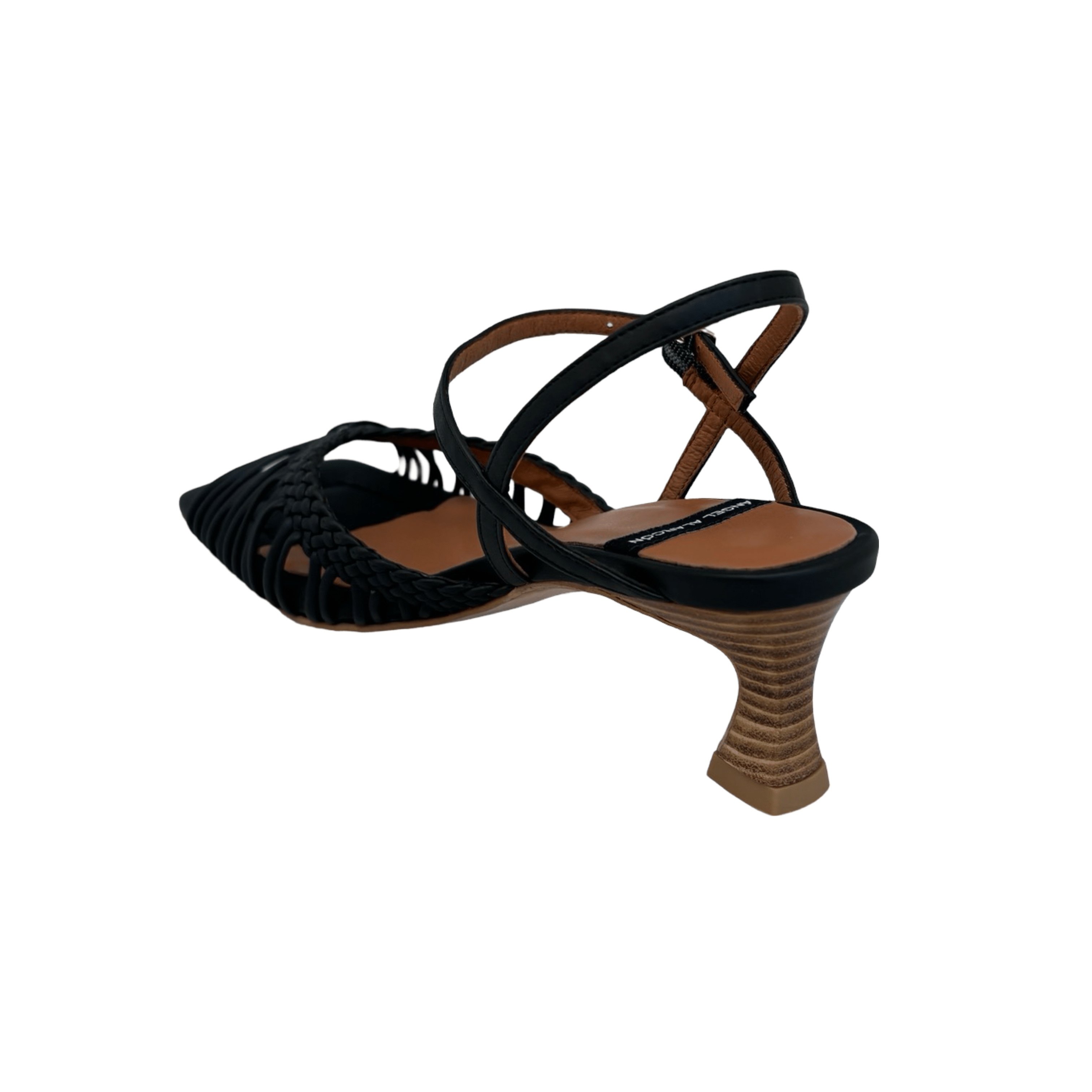 24076 Invar Women's Black Ankle Strap Sandals - Comfortable Summer Casual Shoes for Beach, Vacation & Daily Wear