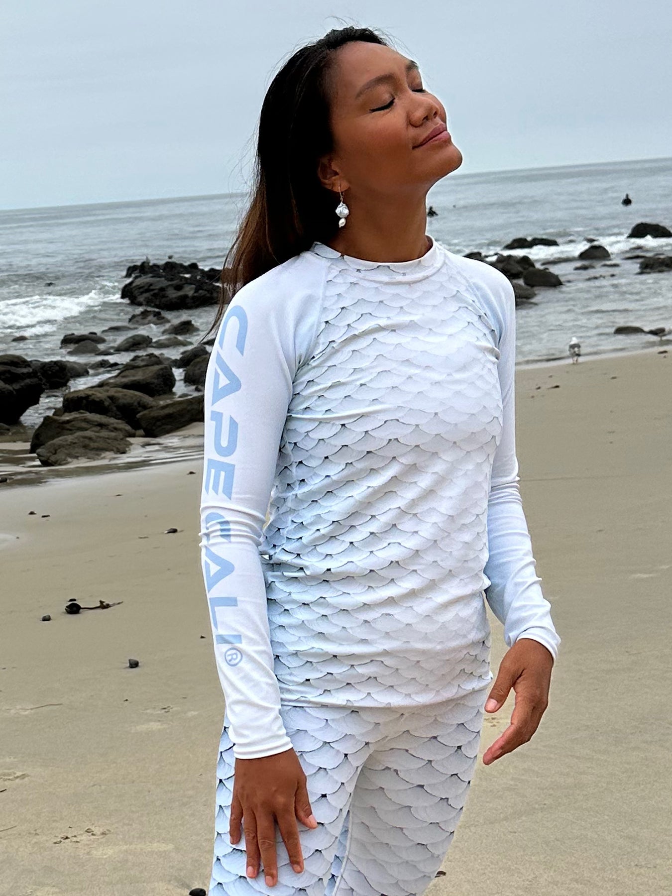 Wailea Women's UPF 50+ Sun Protection Rash Guard Swim Shirt with Logo - Perfect for Surfing, Swimming & Beach Activities
