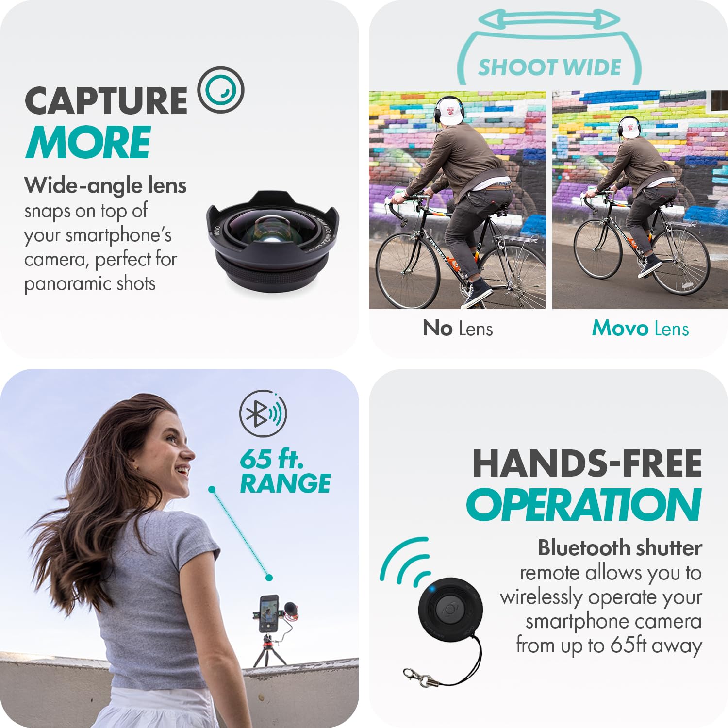 Movo iVlog1-IP Vlogging Kit for iPhone 15/16 Pro Max & Newer Models - USB-C Compatible YouTube Starter Kit with Shotgun Mic, Mini Tripod, LED Light, Wide Angle Lens & Adapter - Perfect for Travel Vlogging, Live Streaming & Content Creation