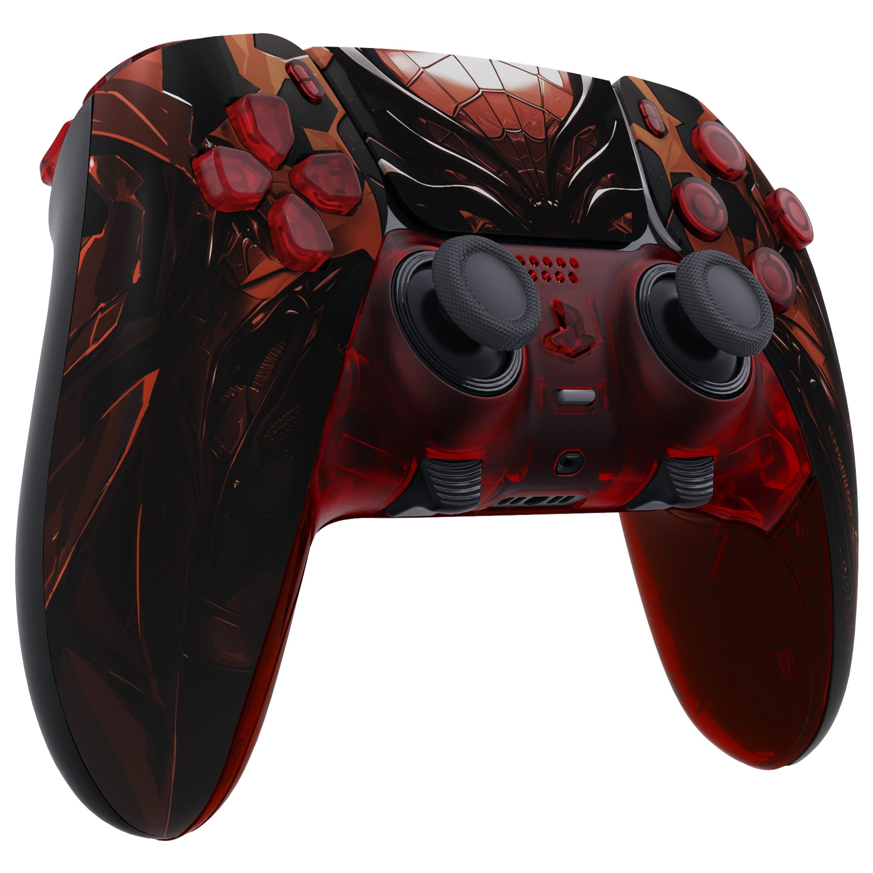 eXtremeRate Spider Armor Full Housing Shell with Buttons & Touchpad Cover for PS5 Edge Controller - Custom Replacement Front & Back Plates, Decorative Trim Shell | Gaming Accessories for Enhanced PS5 Experience