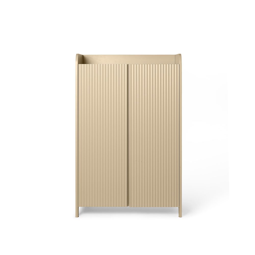 FERM LIVING Sill Cupboard Cabinet Low in Cashmere - Modern Scandinavian Storage Solution for Living Room, Bedroom & Entryway