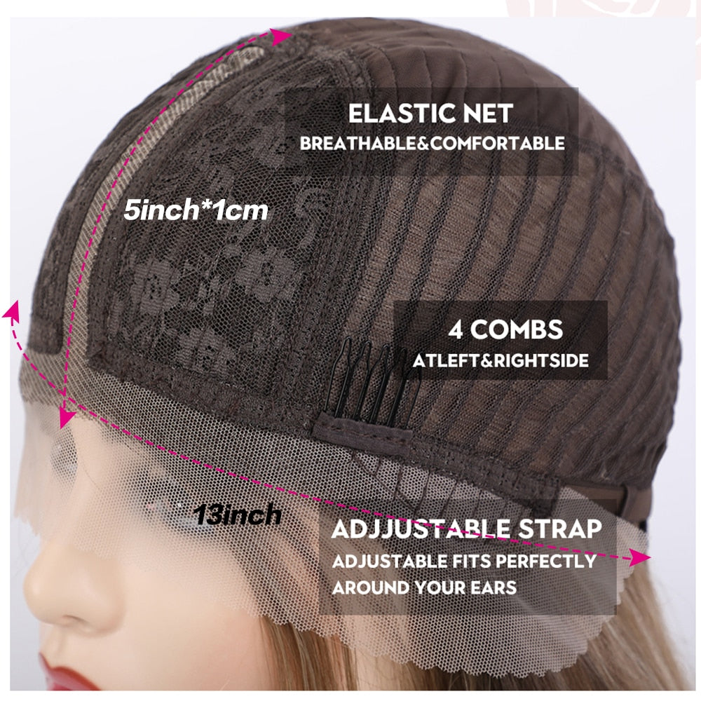 Wavy Chocolate Brown Lace Front Wig - Natural Looking Human Hair Wig for Women | Perfect for Cosplay, Daily Wear & Special Occasions