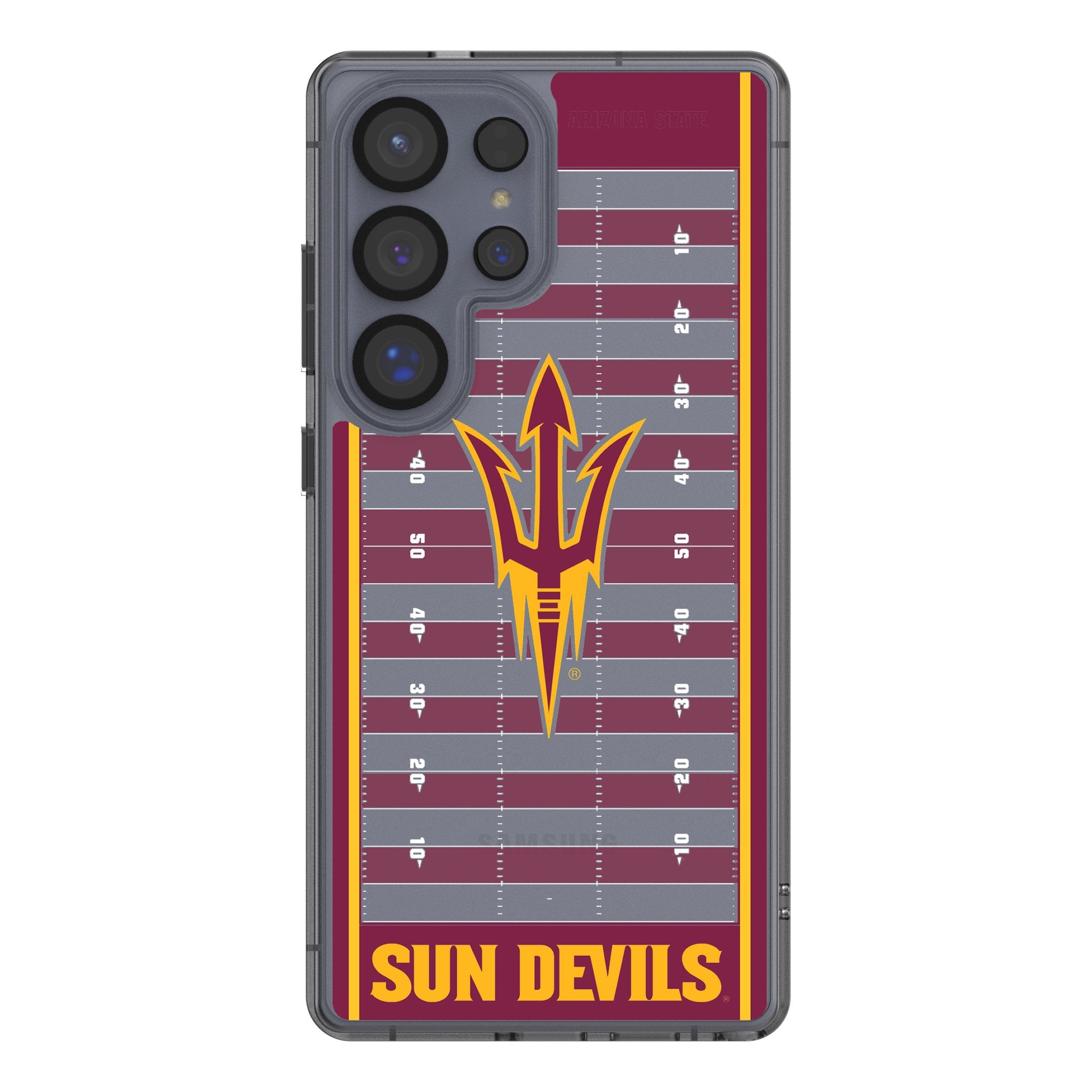 Arizona State University Sun Devils Field Clear Phone Case for Samsung Galaxy - Durable Protective Cover for iPhone & Android - Perfect for School, Games & Everyday Use