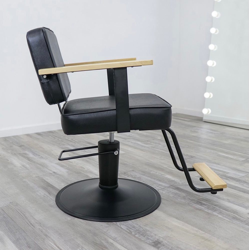 Premium Hazel Salon Chair for Hair Styling & Barbering - Ergonomic Adjustable Beauty Salon Chair with Hydraulic Lift - Perfect for Hairdressers, Barbers & Salon Professionals
