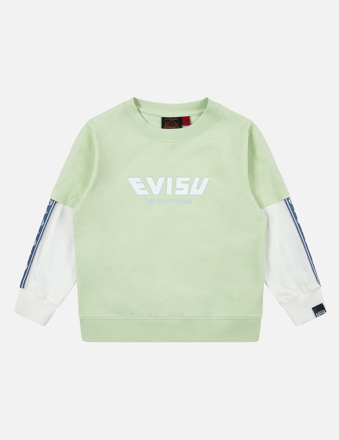 Stylish Logo Print 2-in-1 Long Sleeve Sweatshirt for Men & Women | Comfortable Unisex Pullover for Casual Wear, Layering & Outdoor Activities