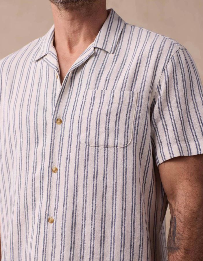 Men's Freshwater Camp Shirt - Lightweight Breathable Short Sleeve Button Down for Outdoor Adventures, Hiking & Casual Wear