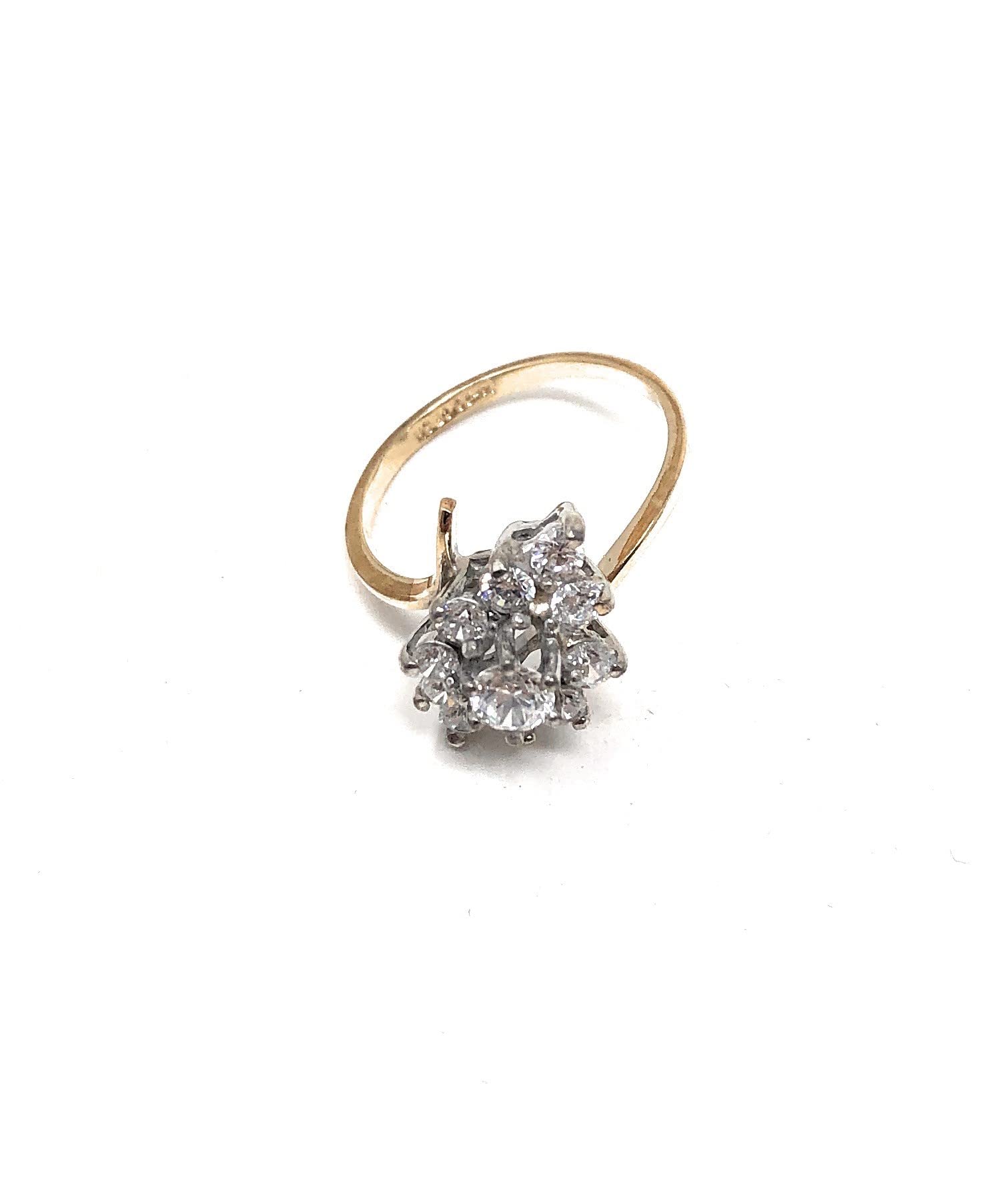Gold Filled Rhodium Plated Tall Oval Ring for Women - Elegant Jewelry Gift for Anniversary, Birthday & Special Occasions | jistern121