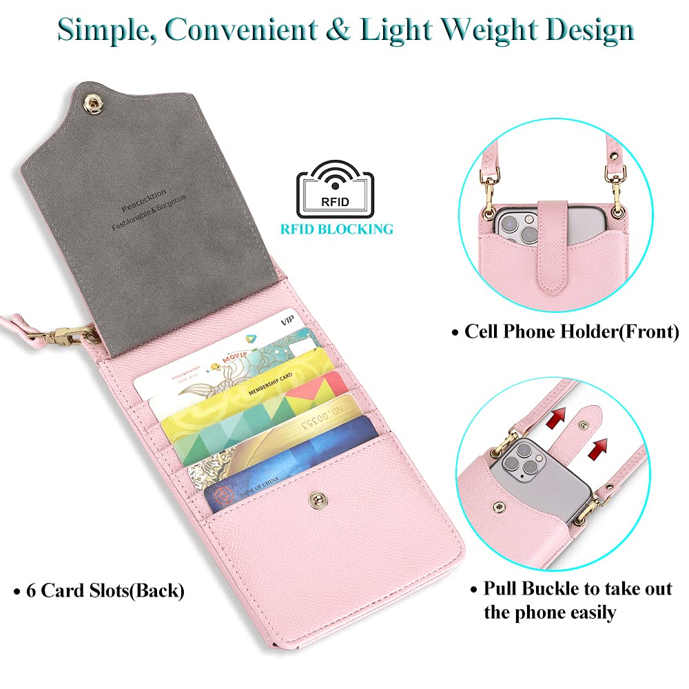 Peacocktion Small Crossbody Bags for Women - Stylish Phone Purse with Adjustable Shoulder Strap | Perfect for Travel, Shopping & Everyday Use
