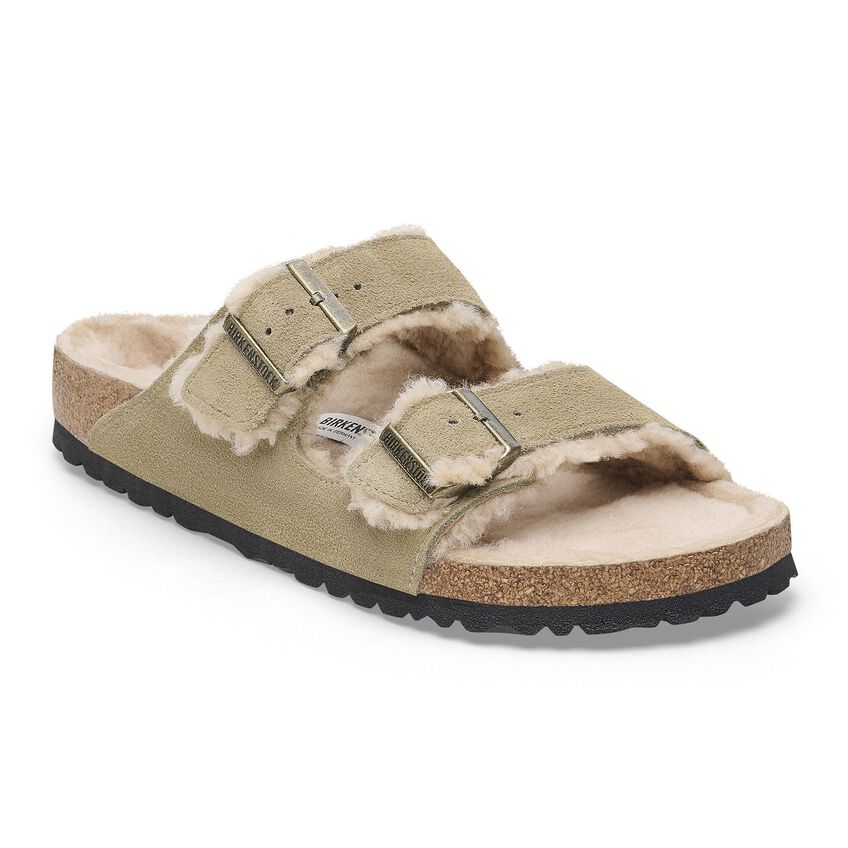 Birkenstock Arizona Shearling Suede Leather Sandals - Comfortable & Stylish Unisex Footwear for Indoor & Outdoor Wear - Perfect for Casual, Travel, and Everyday Use