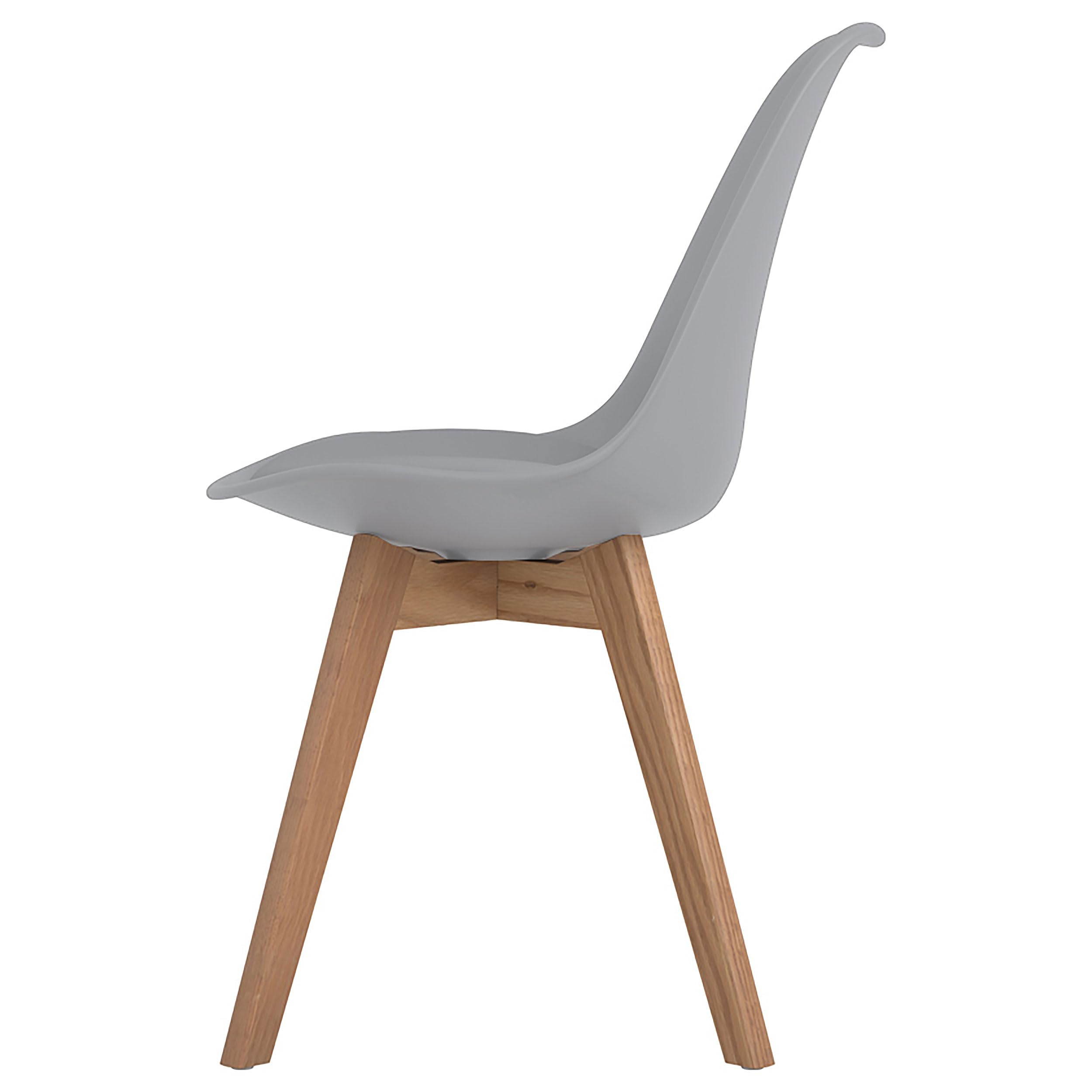Coaster Home Furnishings Caballo Polypropylene Dining Side Chairs Grey (Set of 2) - Modern Kitchen & Dining Room Furniture for Small Spaces