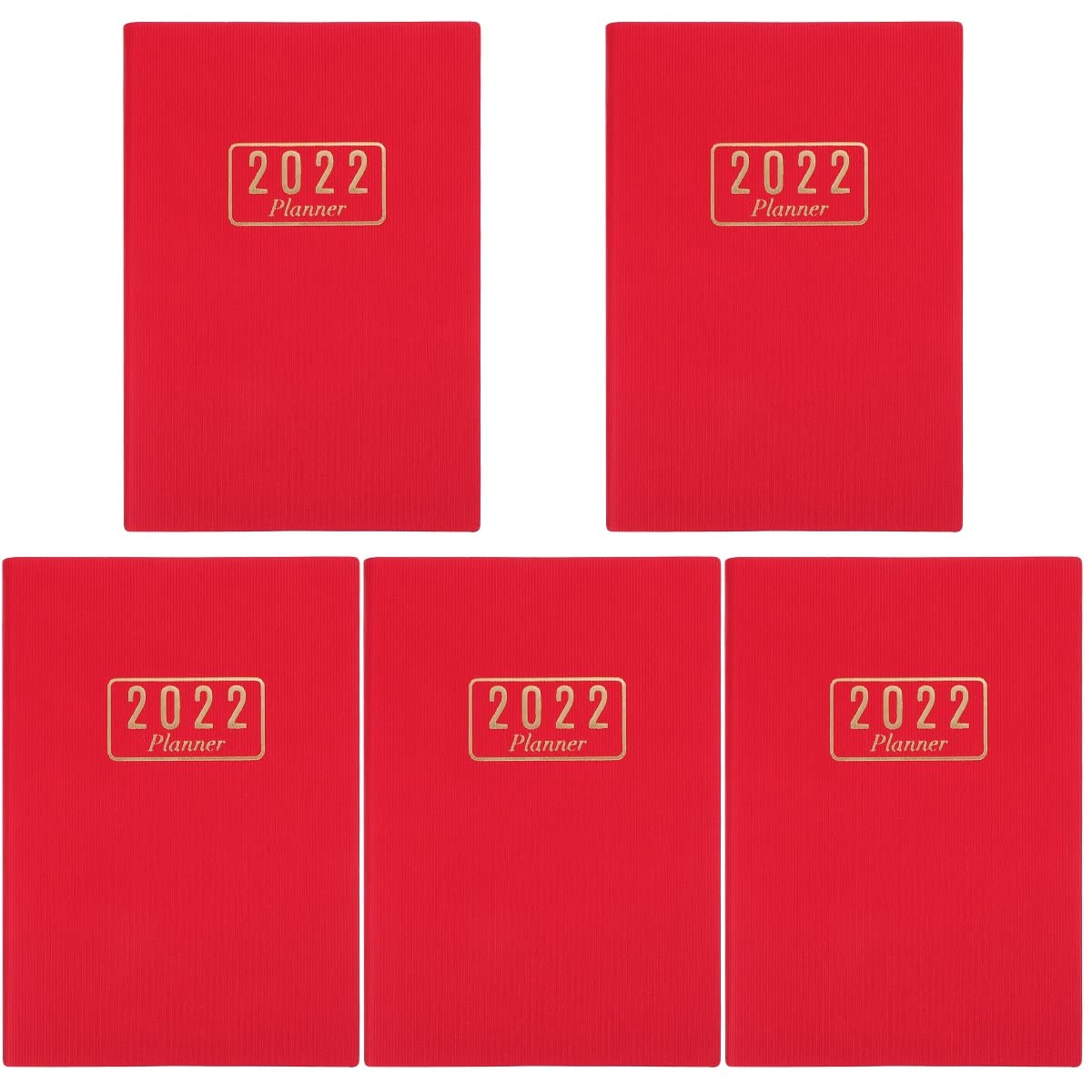 VICASKY 5-Pack Planner Notebook Set - Daily Weekly Monthly Schedule Book, Appointment Planner Notepad, Productivity Organizer for Work & School - Perfect for Office, Home & Student Use