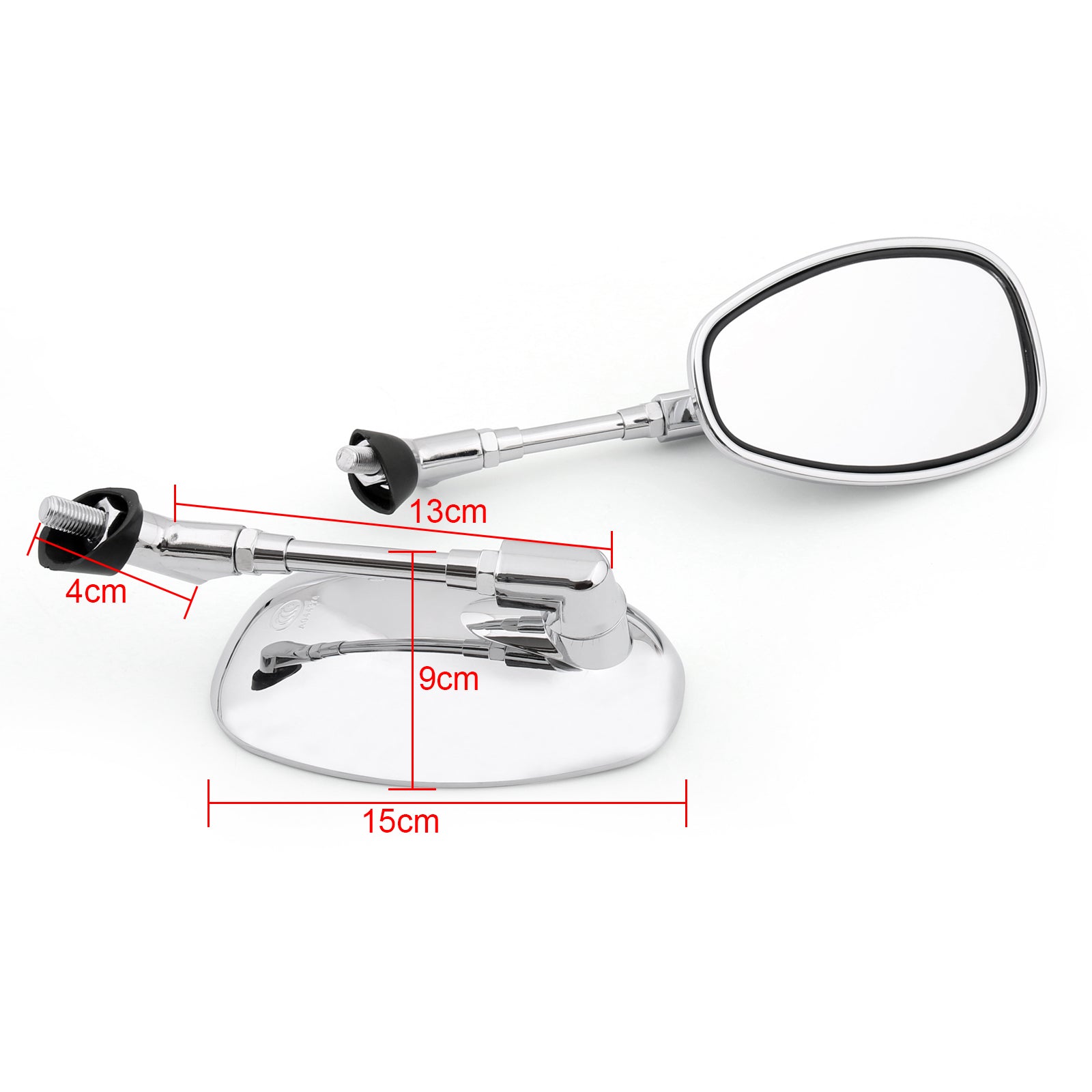 10mm Universal Motorcycle Rear View Mirrors - Compatible with Suzuki GSF250 Bandit 250/400/600 & SV1000 - Durable Adjustable Safety Mirrors for Better Road Visibility - Perfect for Highway Cruising and City Commuting