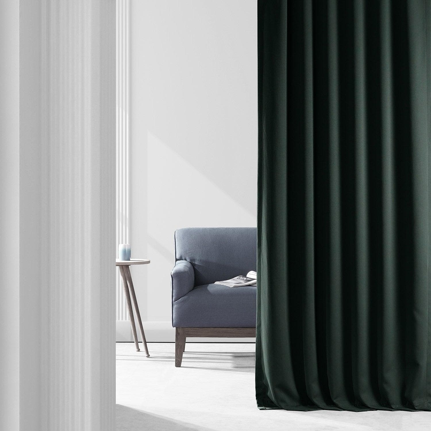 Premium Dark Mallard Green Blackout Curtains for Bedroom & Living Room - Energy Efficient, Noise Reducing, Light Blocking Window Drapes for Better Sleep & Privacy