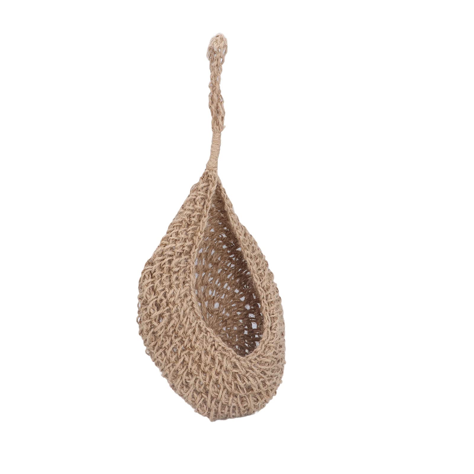 Natural Woven Hanging Basket - Safe & Durable Birdhouse Decor for Home Storage | Perfect for Wall Decor, Bathroom Organization & Nursery Storage