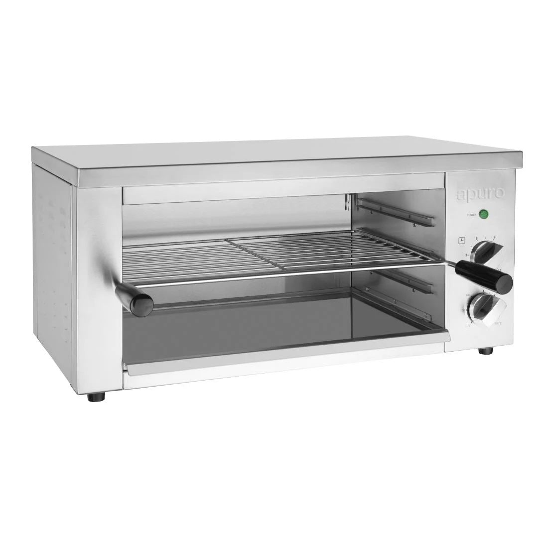Apuro Salamander Grill - Professional Countertop Broiler for Restaurants & Home Kitchens - Perfect for Melting Cheese, Toasting Sandwiches & Finishing Dishes