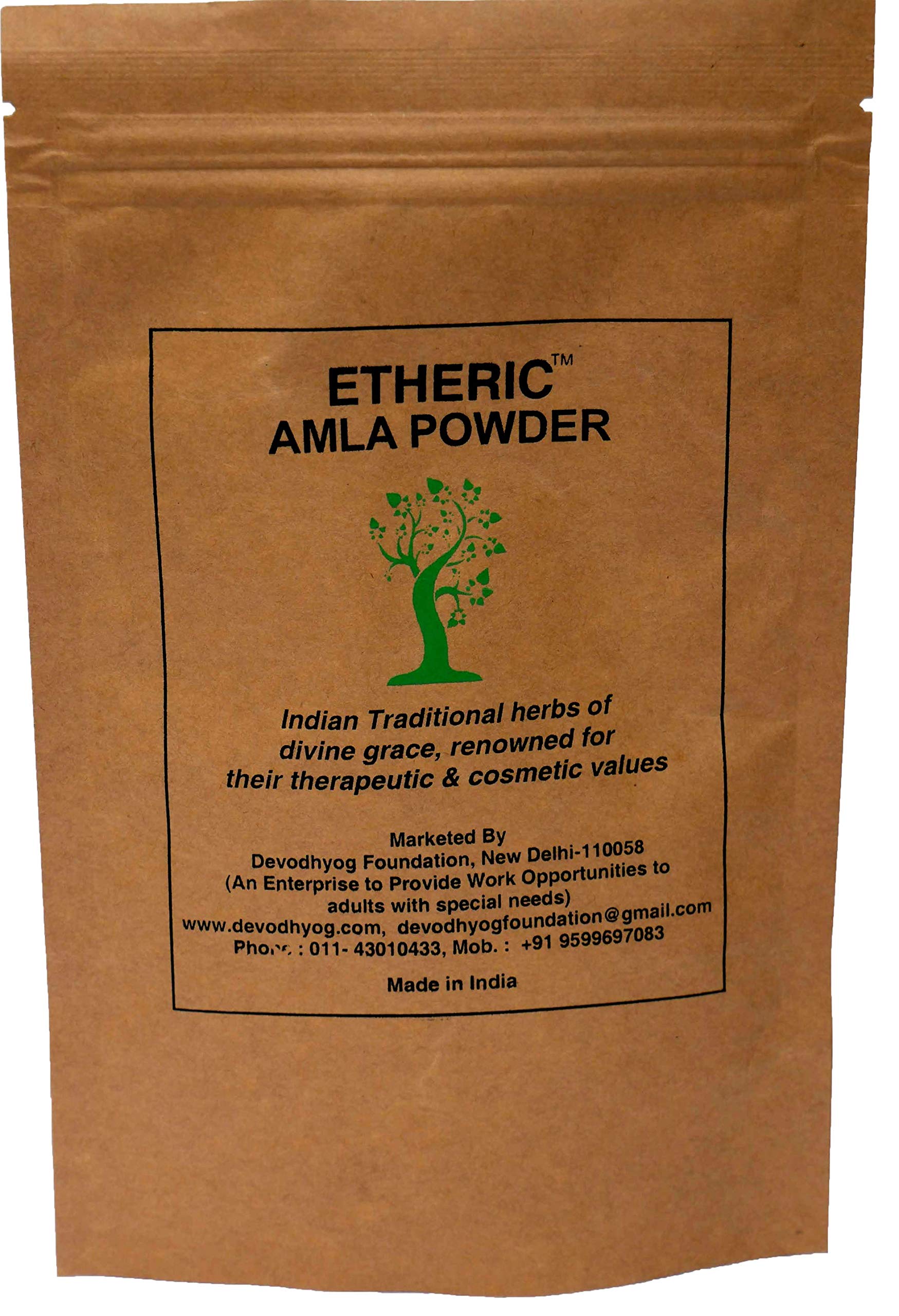 Organic Amla Powder for Hair Growth & Strengthening - 100g | Natural Ayurvedic Remedy for Healthy Hair, Scalp Care & Shine - Perfect for DIY Hair Masks & Smoothies