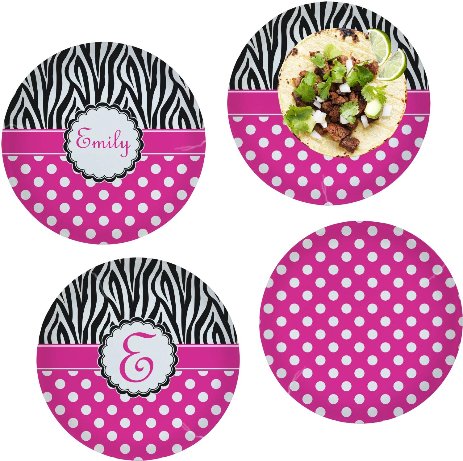 Personalized Zebra Print & Polka Dot 10