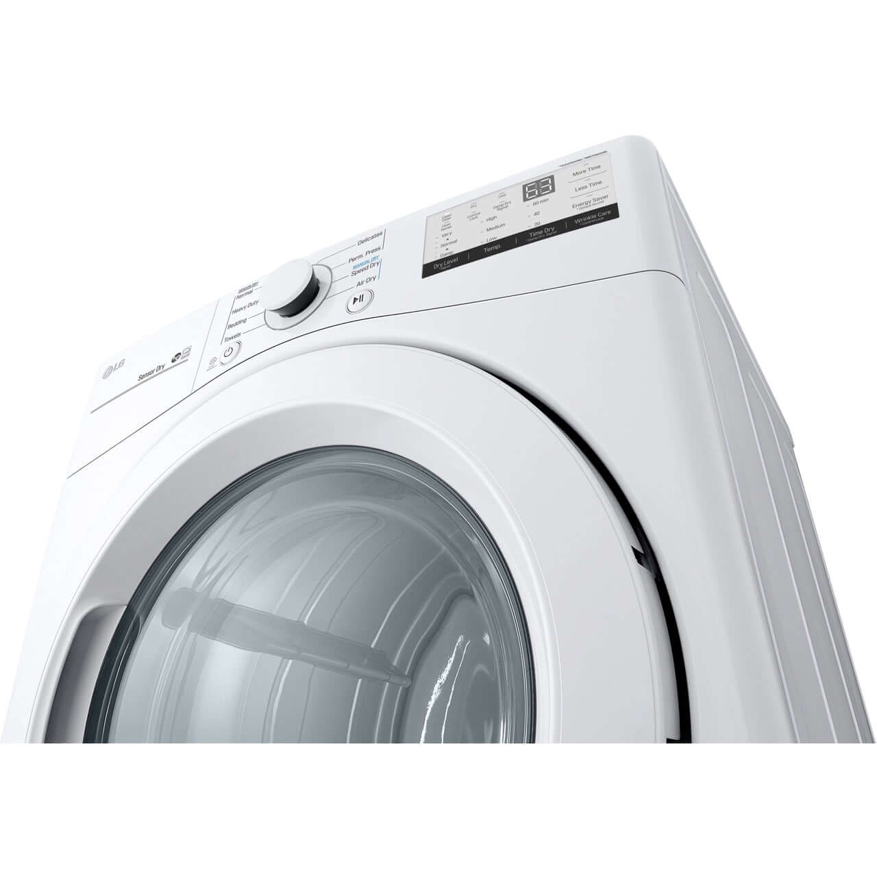 LG DLG3401W 27 Inch 7.4 Cu. Ft. Ultra Large Capacity Gas Clothes Dryer in White - Perfect for Large Families & Heavy Laundry Loads