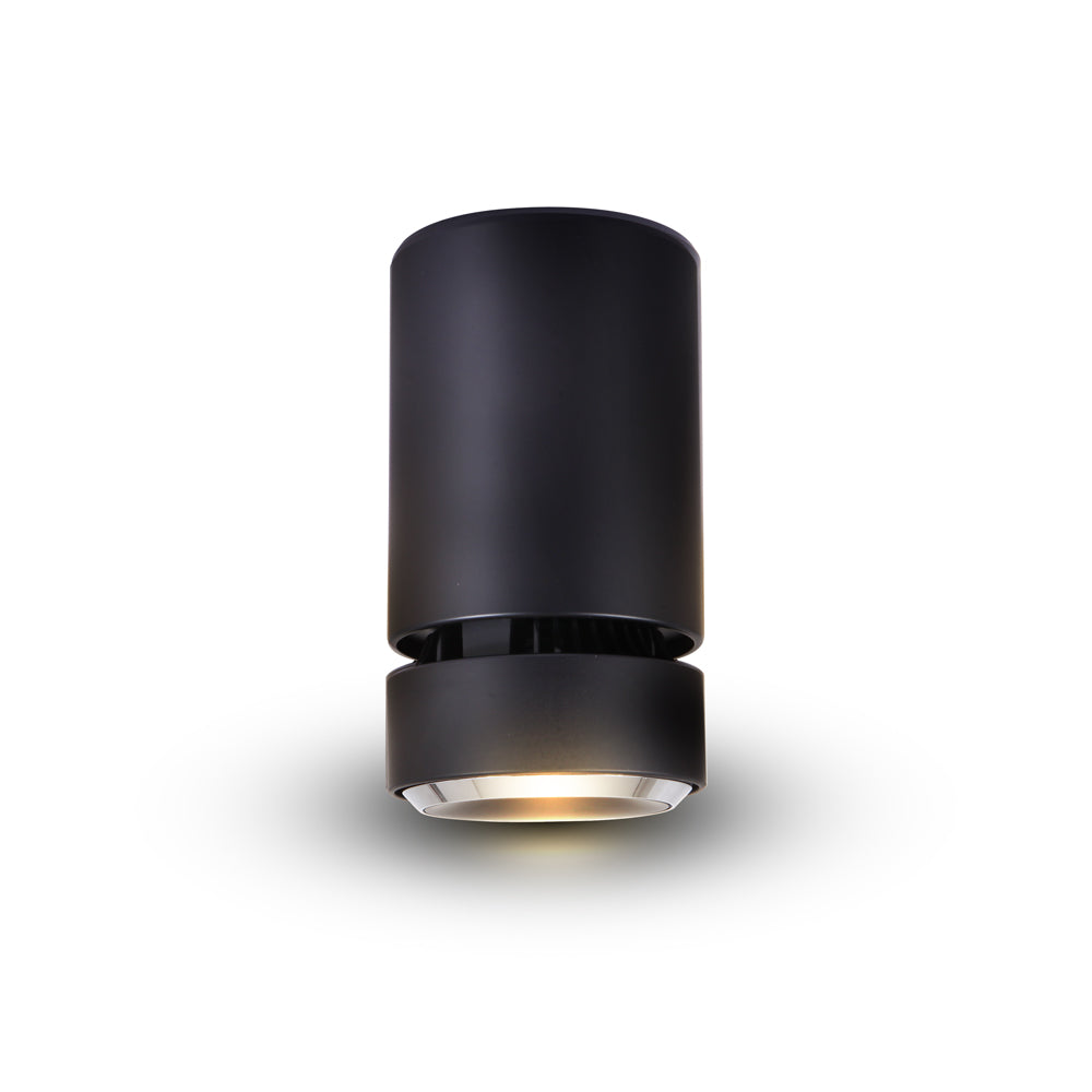 VONN ORBIT VMCL000701A020BL Black LED Adjustable Surface Mount Downlight - Perfect for Kitchen, Living Room & Bedroom Lighting