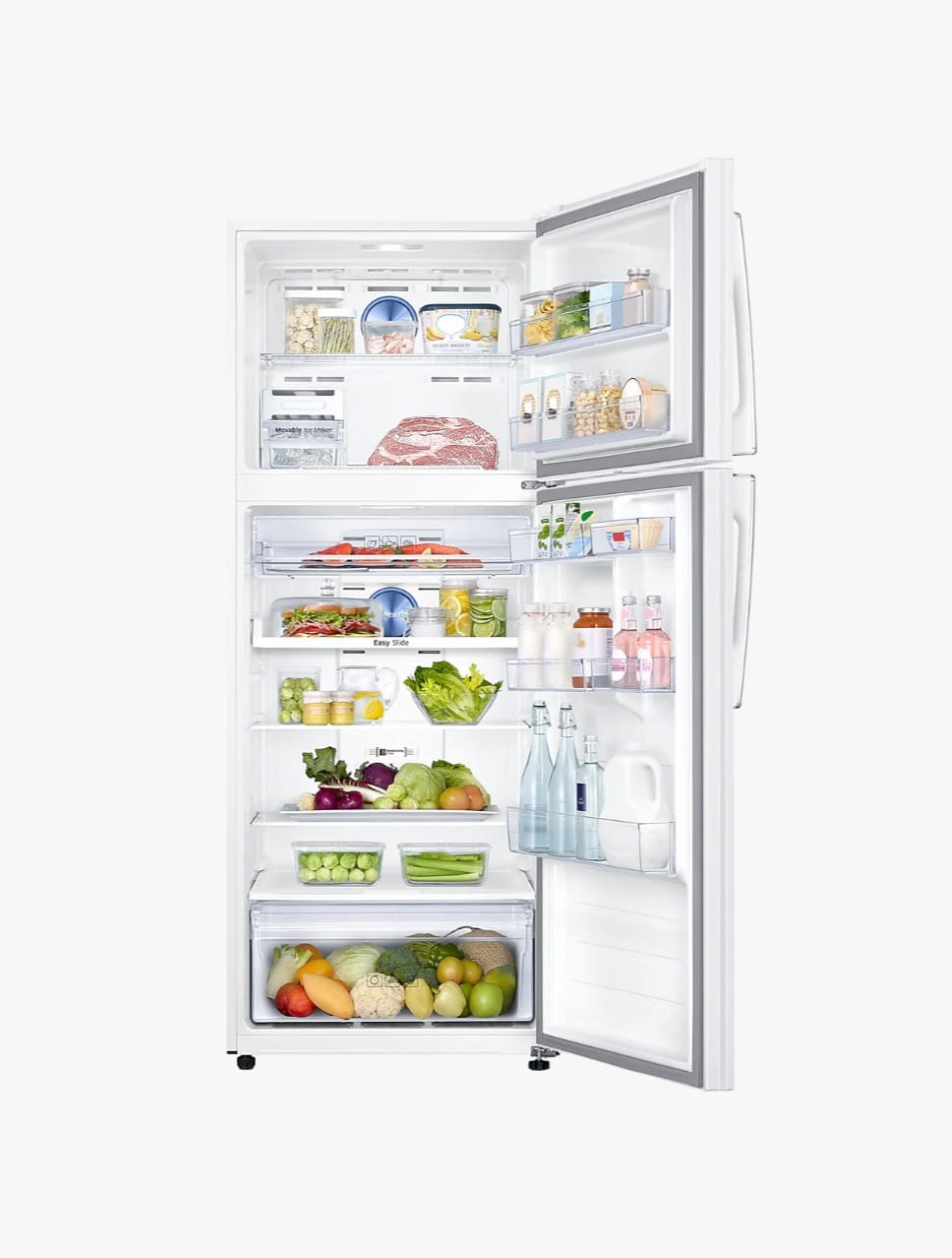 Samsung RT53H6321WW 30.4 cu. ft. Top Freezer Refrigerator - Energy Star Certified, Inverter Compressor, White | Perfect for Large Families & Open Kitchen Designs