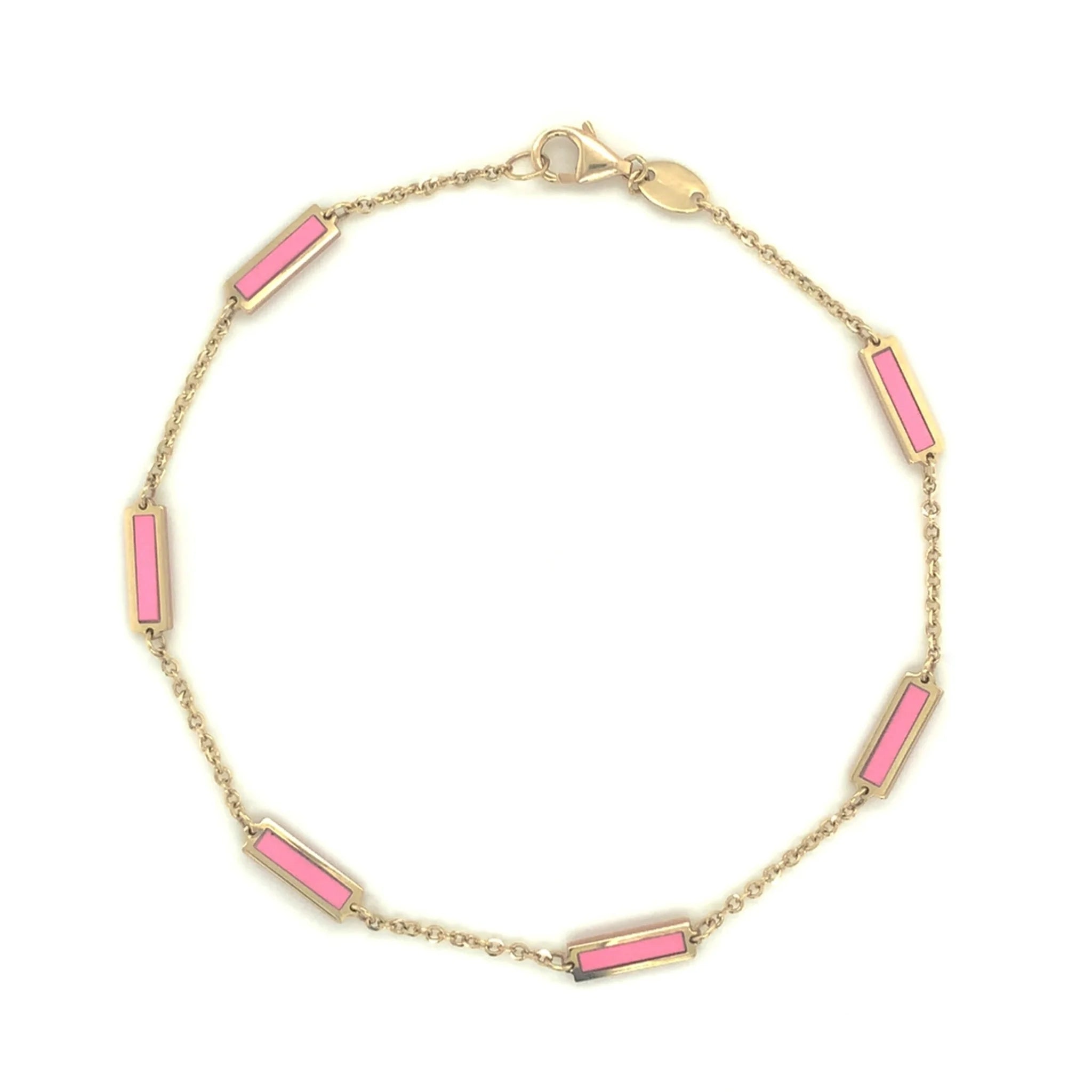 14KT Yellow Gold Bar Bracelet for Women - Elegant Minimalist Jewelry for Everyday Wear & Special Occasions