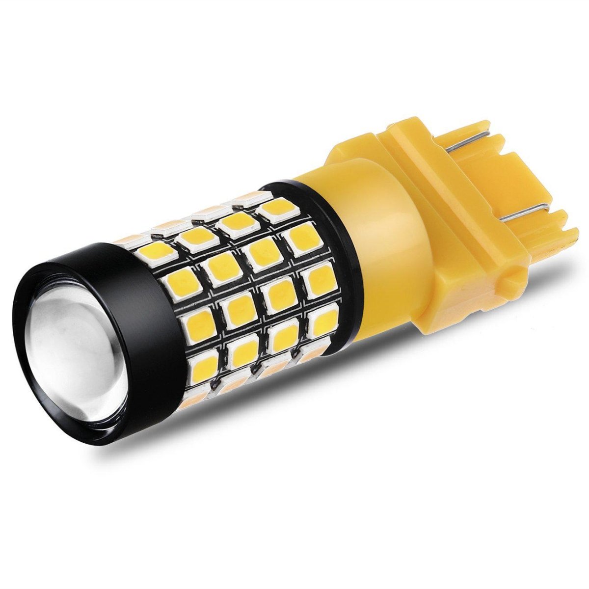 T25 3156 3157 LED Bulbs - Super Bright Red/Amber Replacement for Reverse, Turn Signal & Brake Stop Lights (4114 Compatible) - Perfect for Cars, Trucks, SUVs & Motorcycles